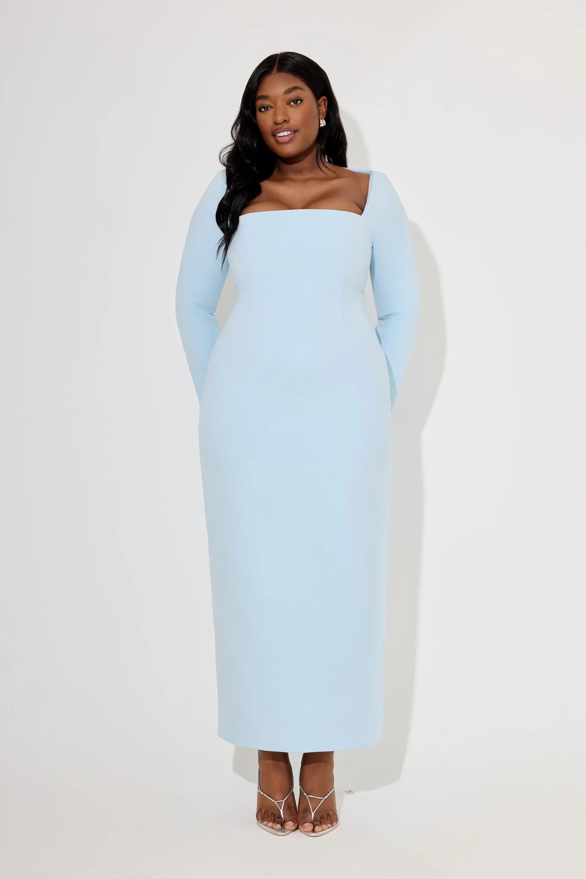Framed Neckline Maxi Dress sold by Odd Muse product image thumbnail 5