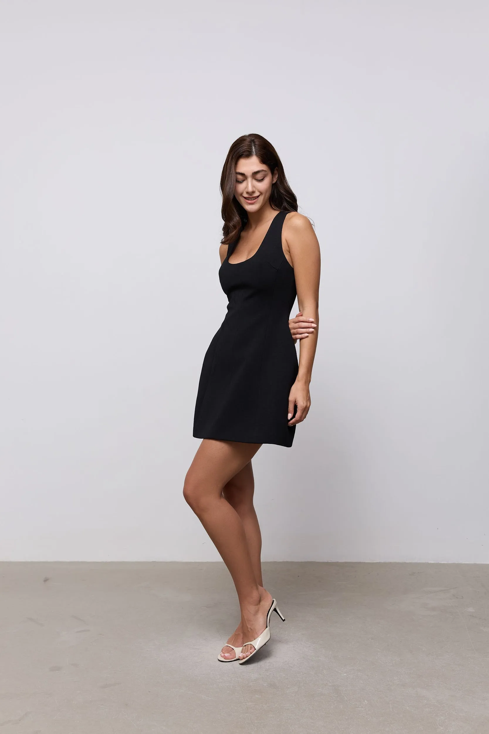 Cotton Mix Volume Mini Dress sold by Odd Muse product image thumbnail 3