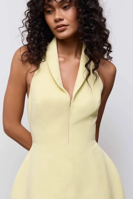 Cotton Mix Zip Collar Mini Dress made by Odd Muse