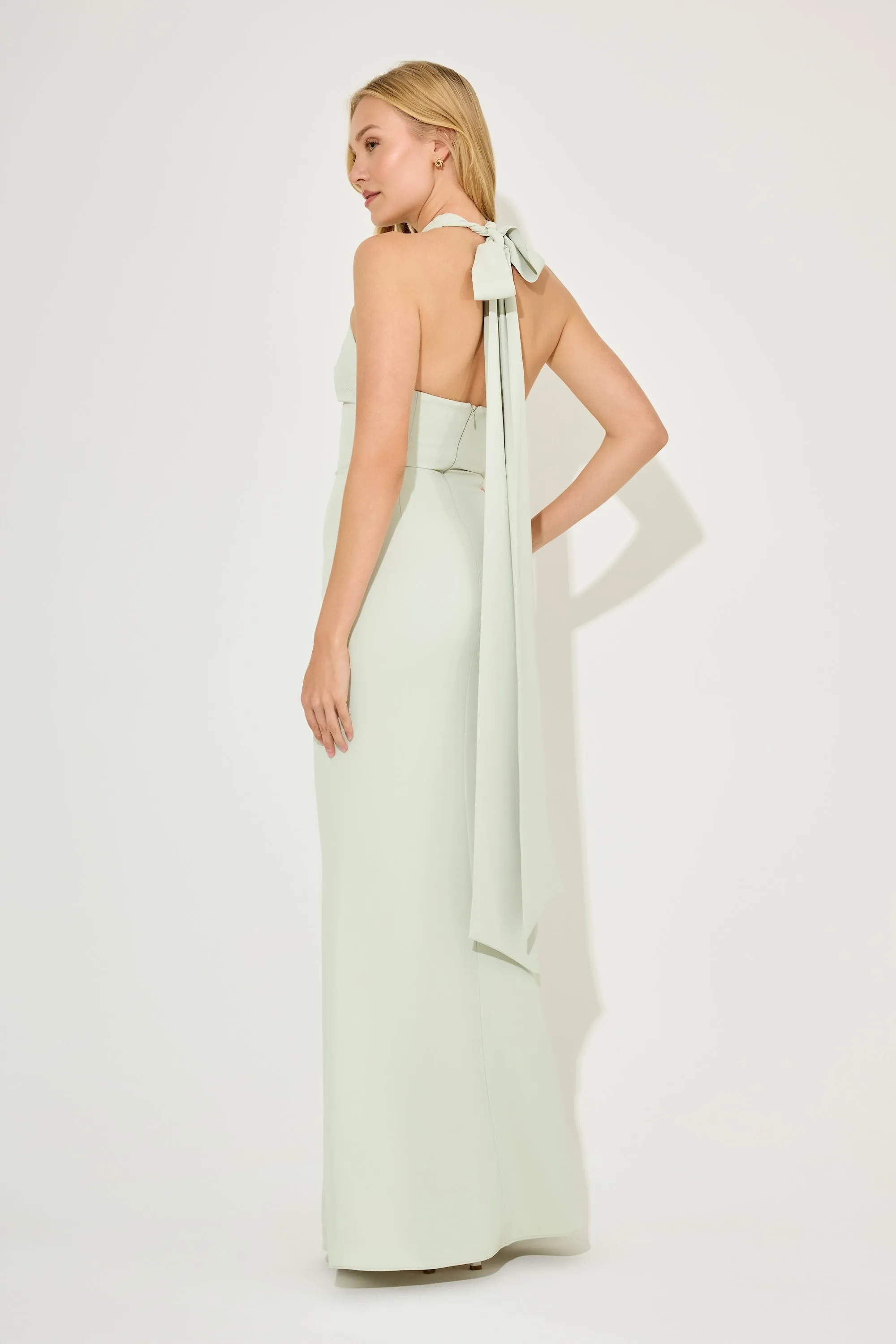 Cross Halter Neck Maxi Dress sold by Odd Muse product image thumbnail 4