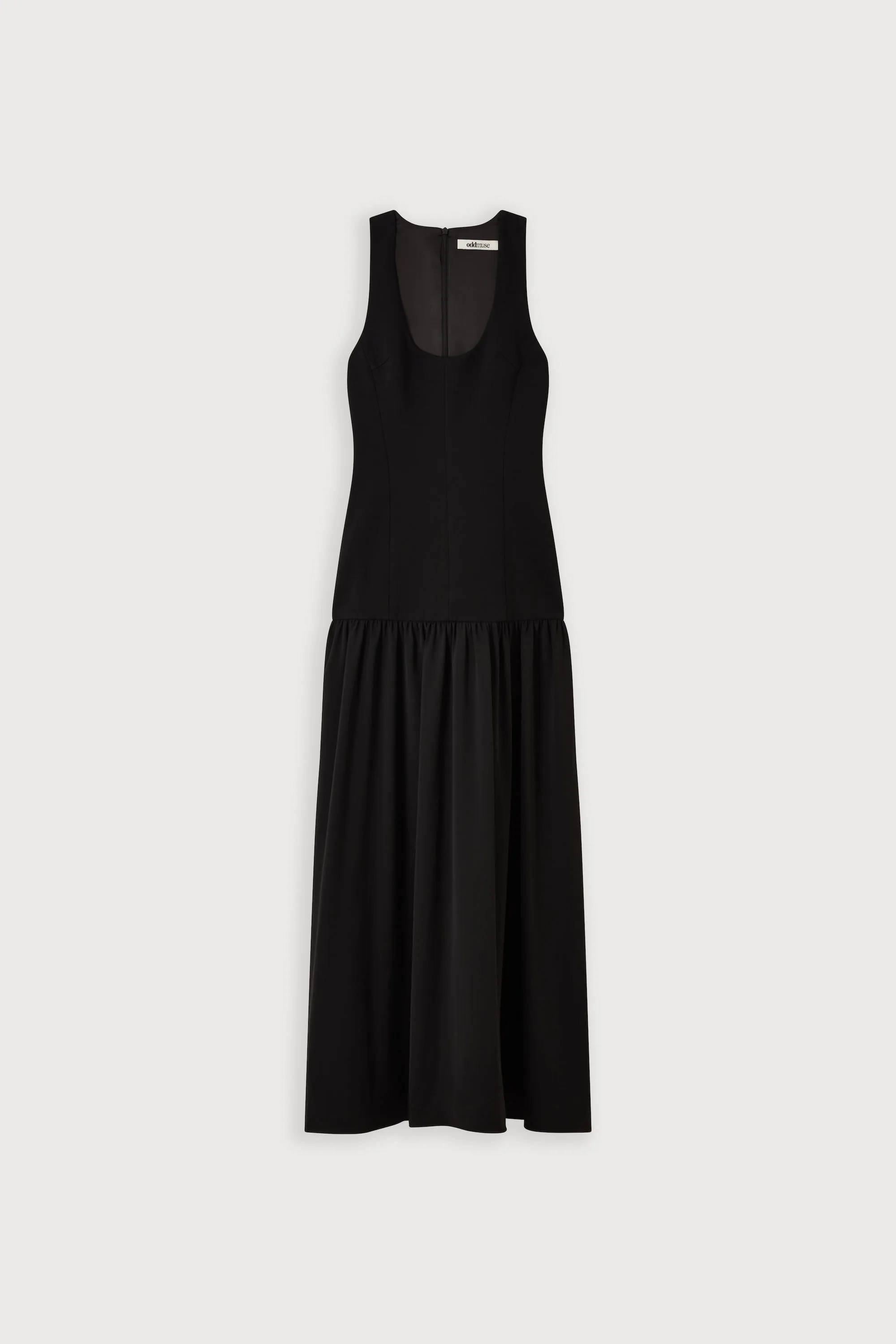 Cotton Mix Dropped Waist Maxi Dress sold by Odd Muse product image thumbnail 5