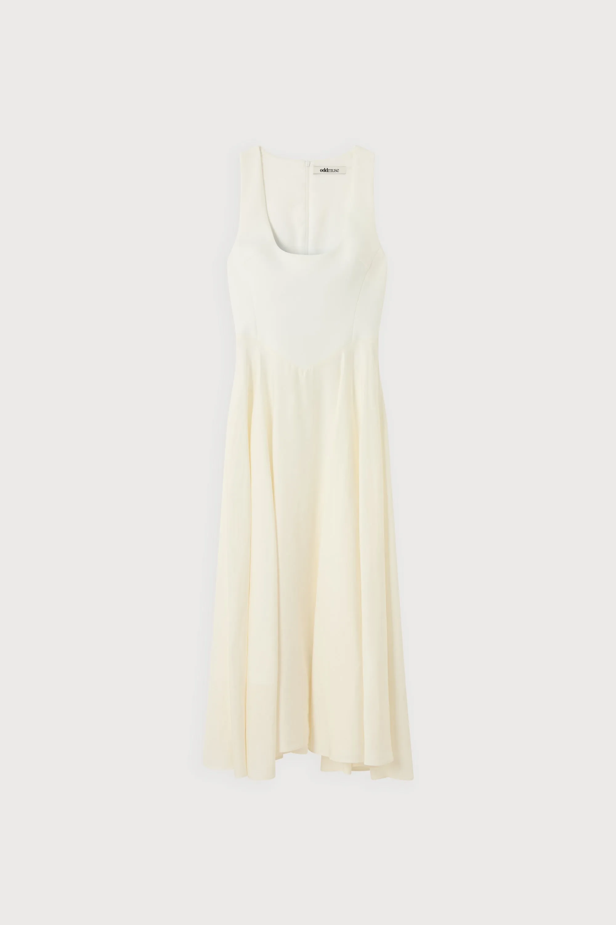 Linen Mix Midi Dress sold by Odd Muse product image thumbnail 5