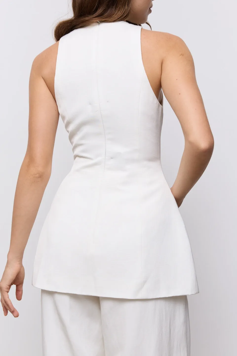 Linen Mix Waistcoat sold by Odd Muse product image thumbnail 4