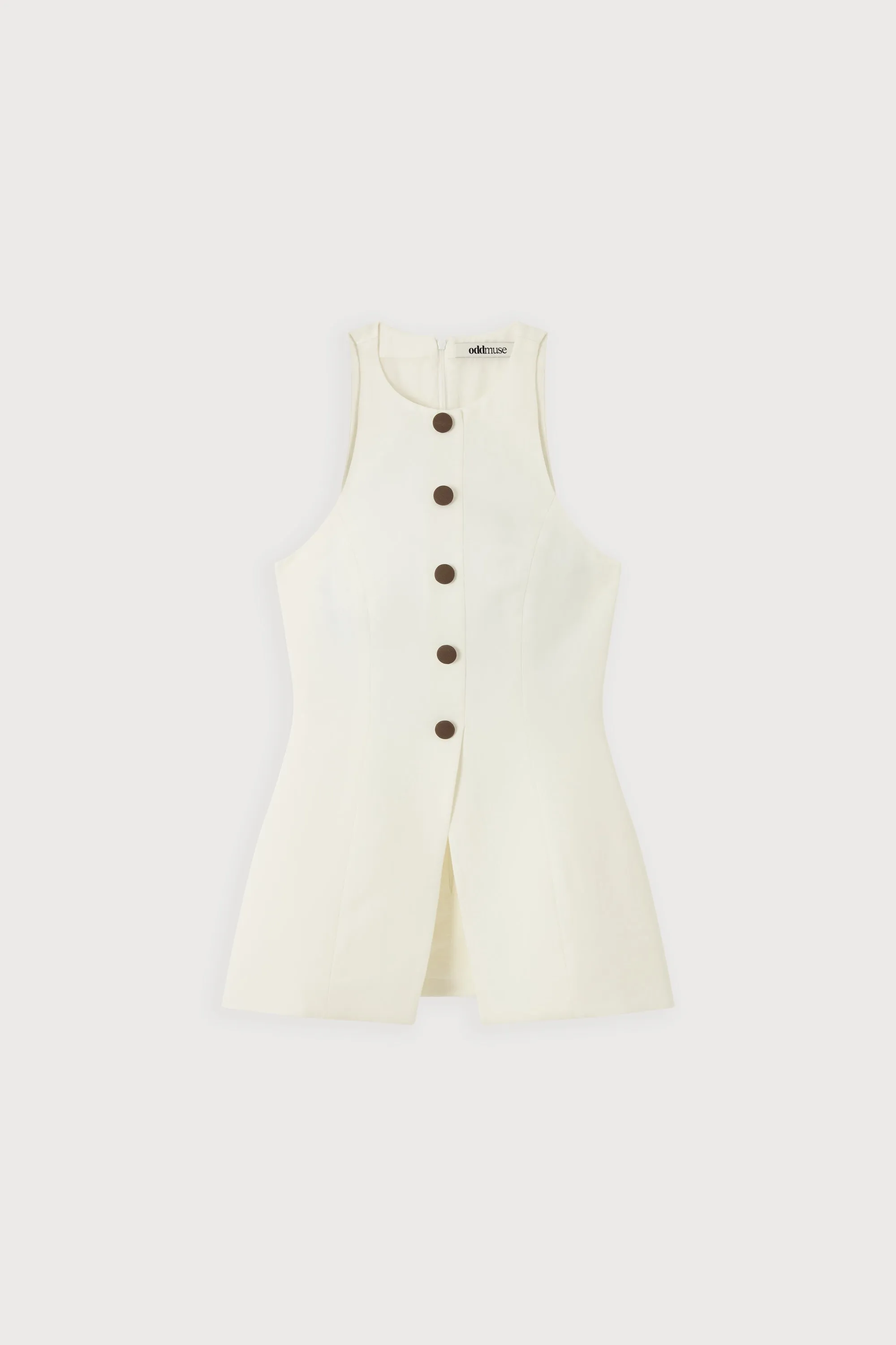 Linen Mix Waistcoat sold by Odd Muse product image thumbnail 5