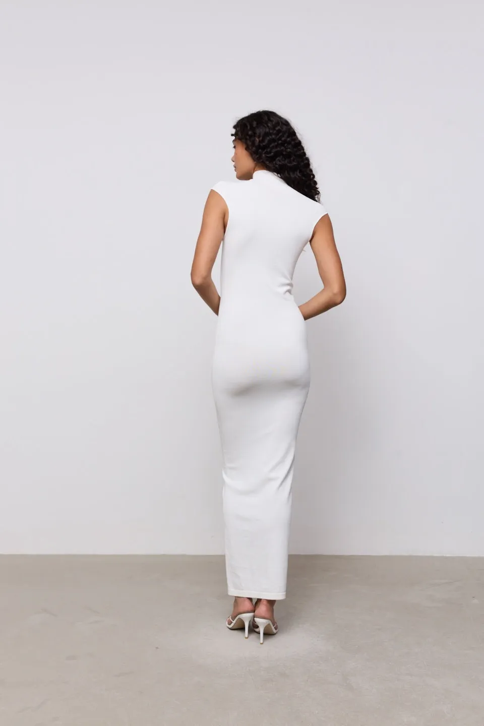 Sheer High Neck Maxi Dress sold by Odd Muse product image thumbnail 4