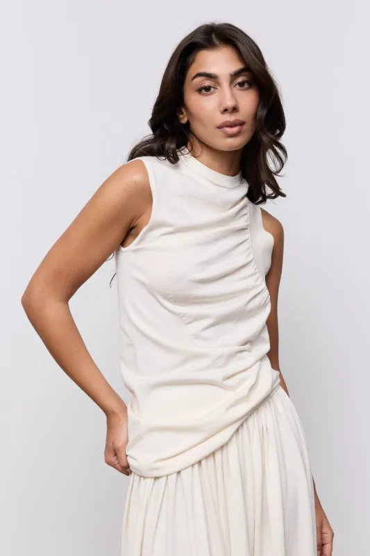 Sheer Gathered Detail Top made by Odd Muse