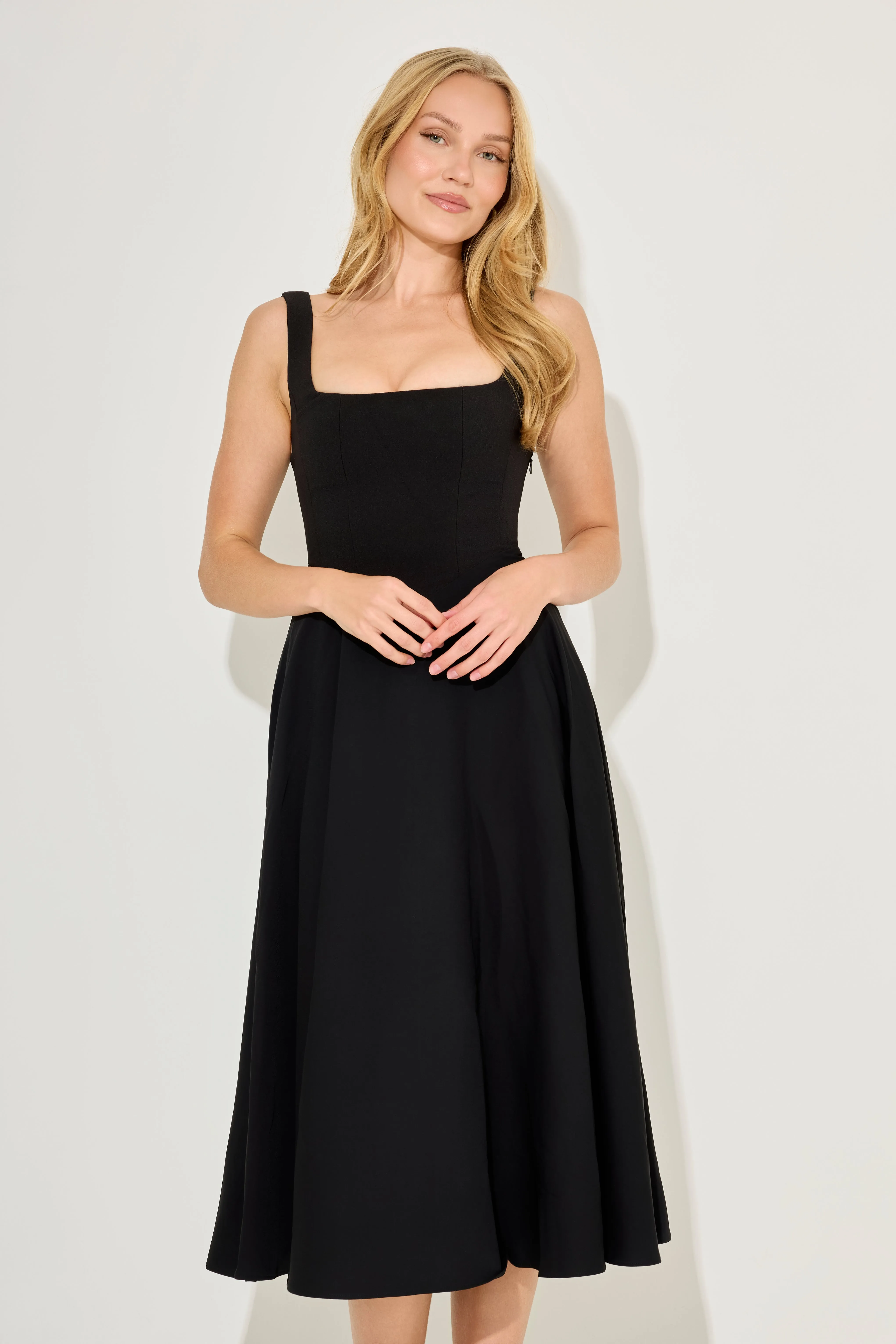 Square Neck Midi Dress sold by Odd Muse product image thumbnail 3