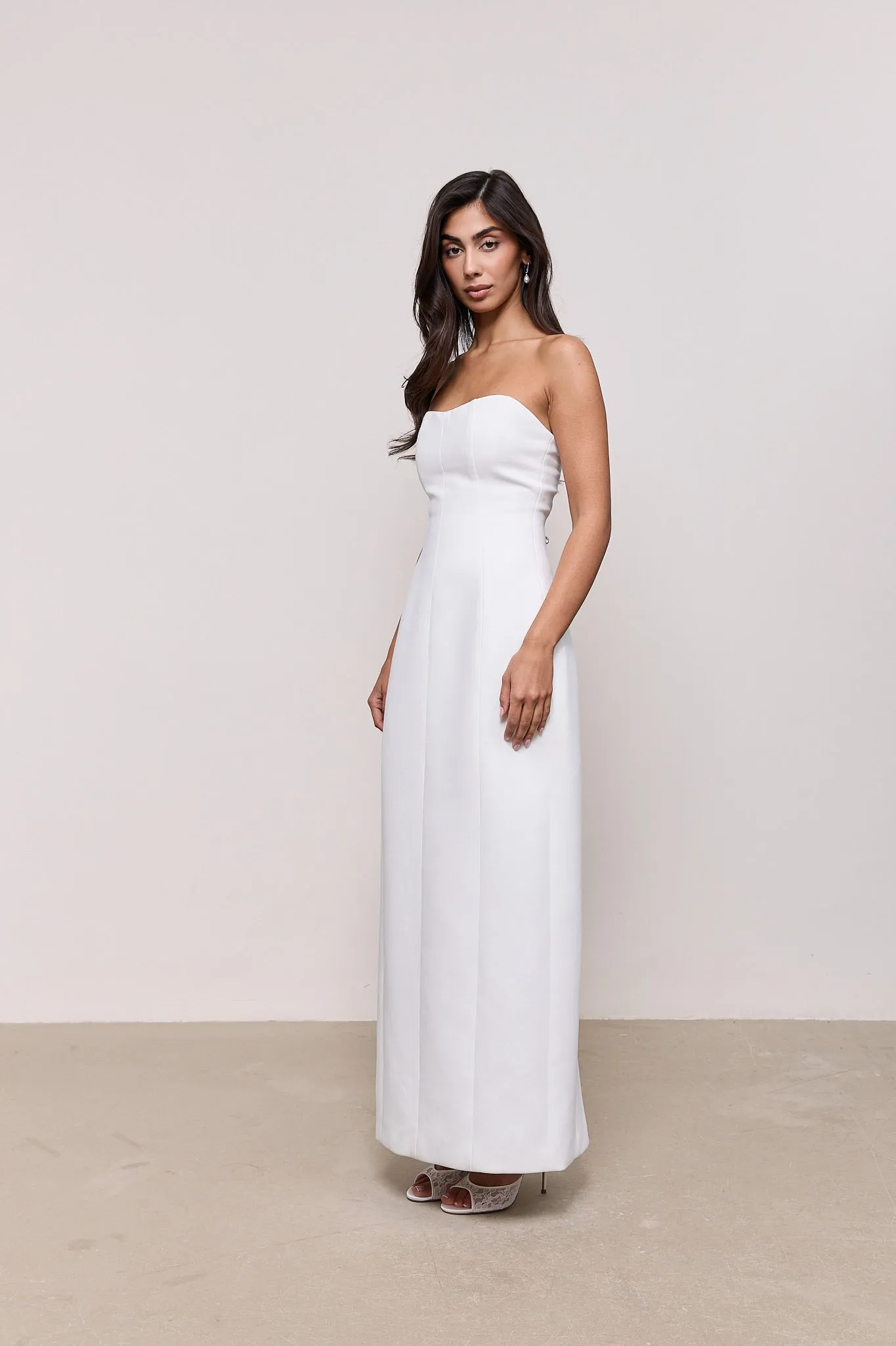 Cotton Mix Strapless Maxi Dress sold by Odd Muse product image thumbnail 5