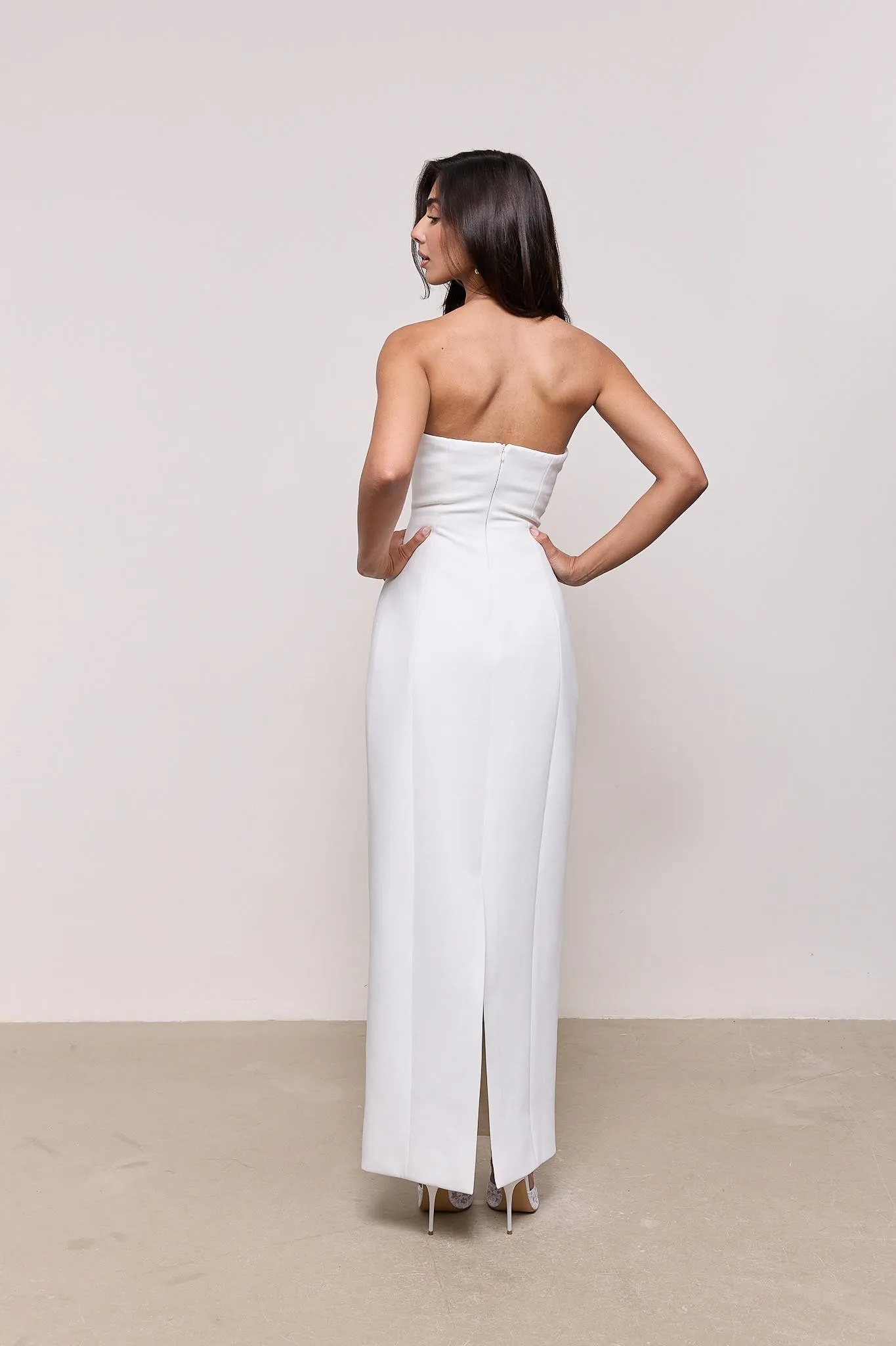 Cotton Mix Strapless Maxi Dress sold by Odd Muse product image thumbnail 4