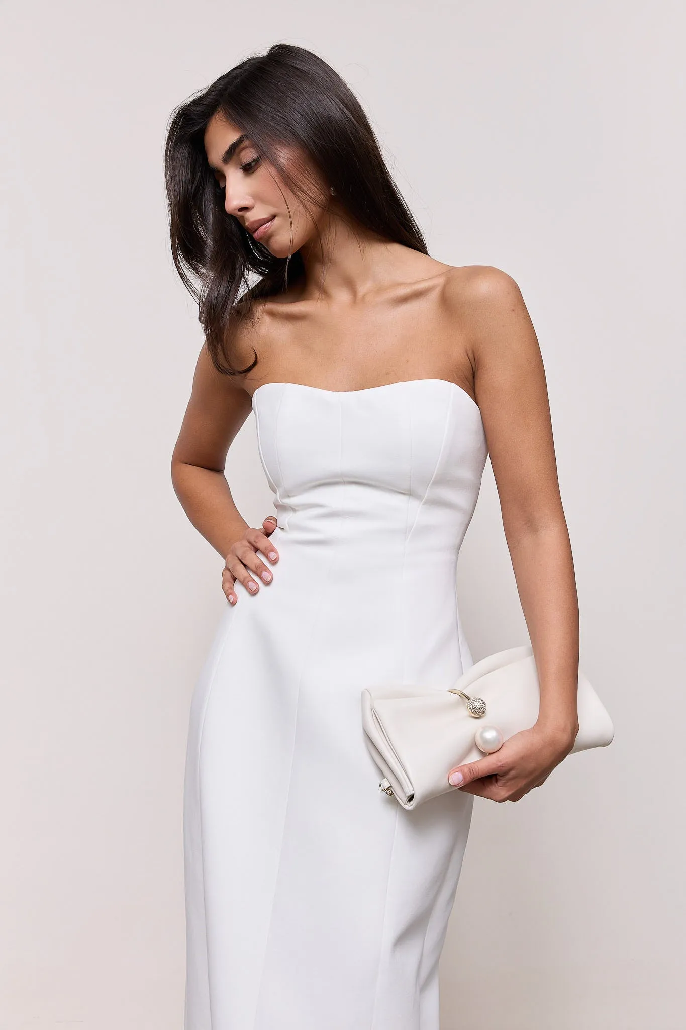 Cotton Mix Strapless Maxi Dress sold by Odd Muse product image thumbnail 2