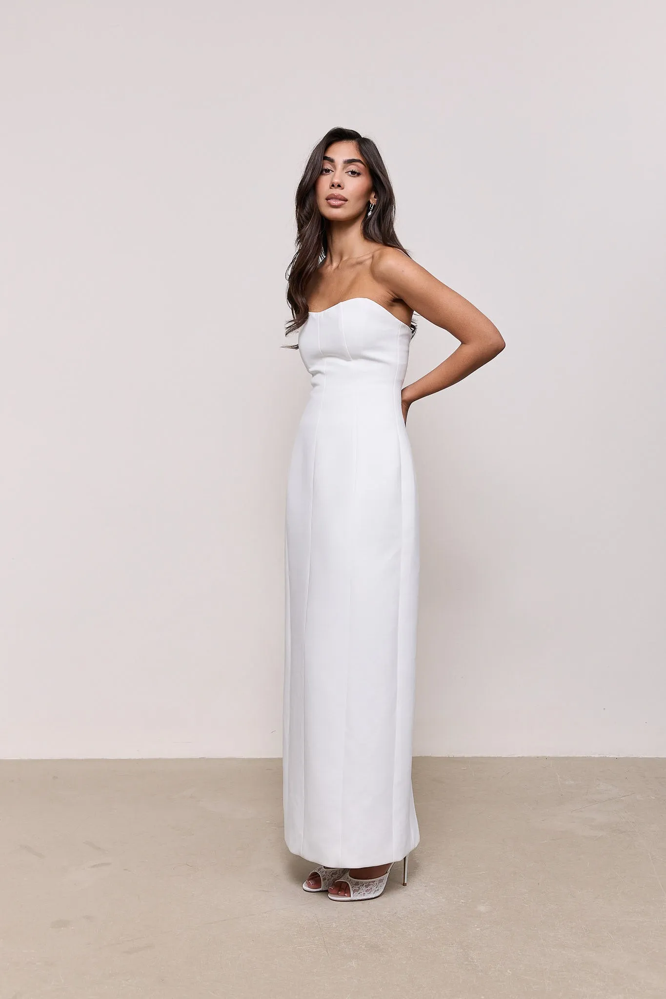Cotton Mix Strapless Maxi Dress sold by Odd Muse product image thumbnail 3
