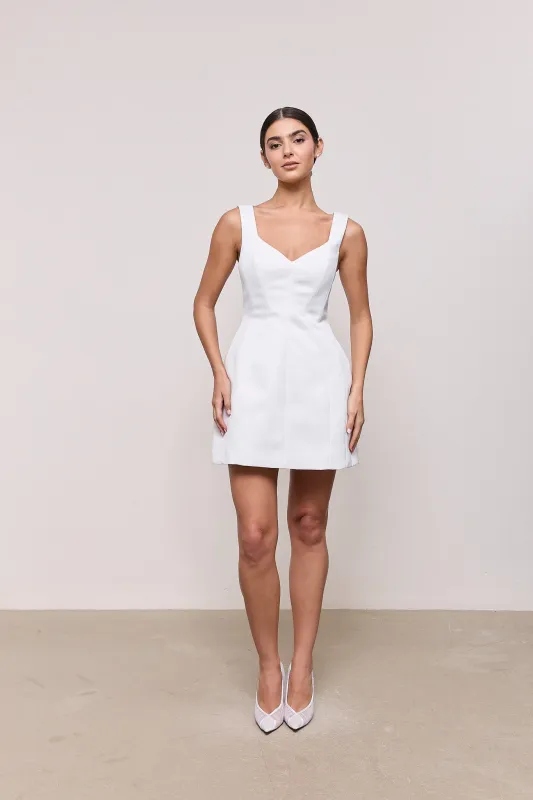 Satin Structured Mini Dress made by Odd Muse