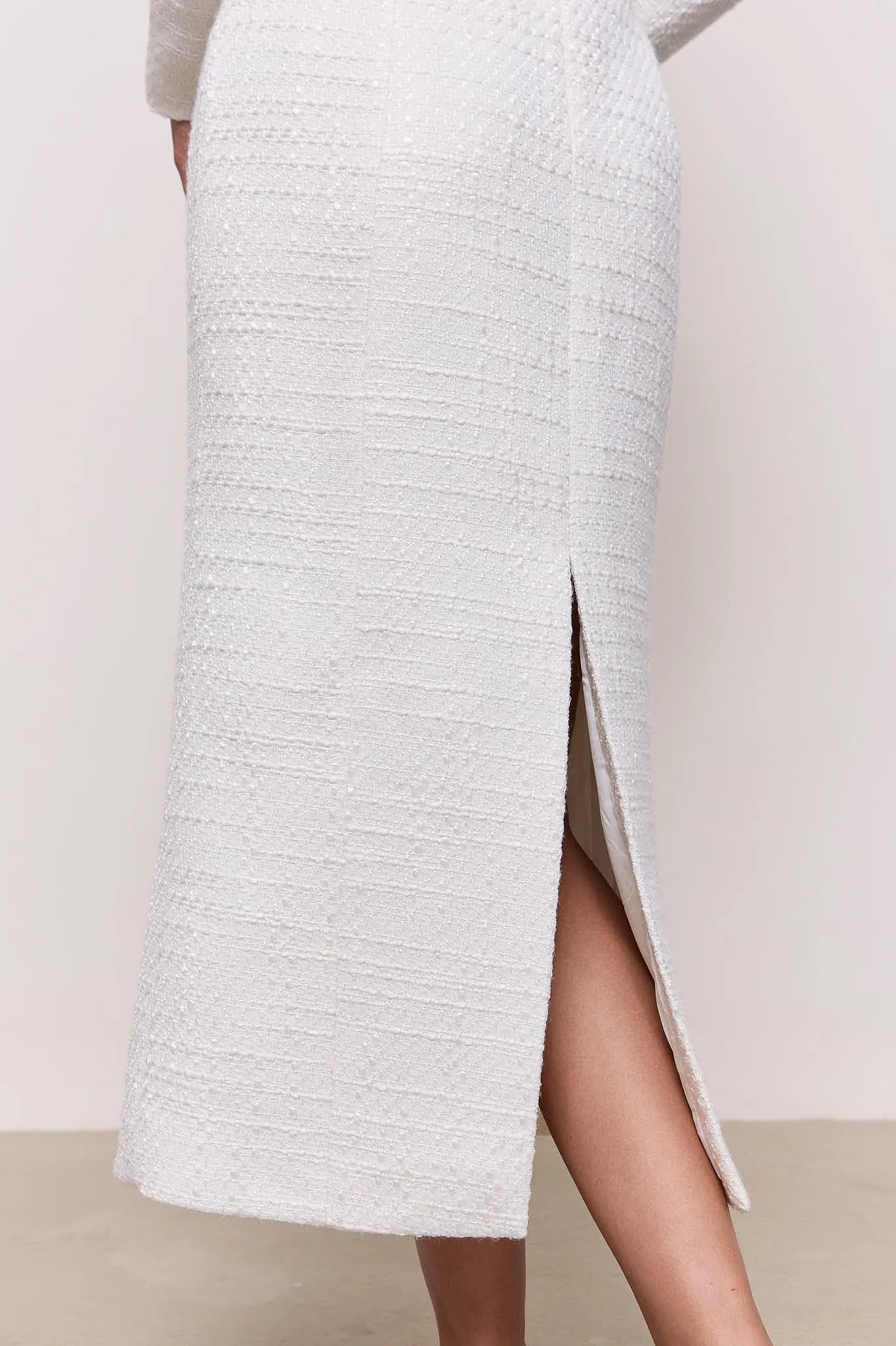 Bouclé Button Midi Dress sold by Odd Muse product image thumbnail 4