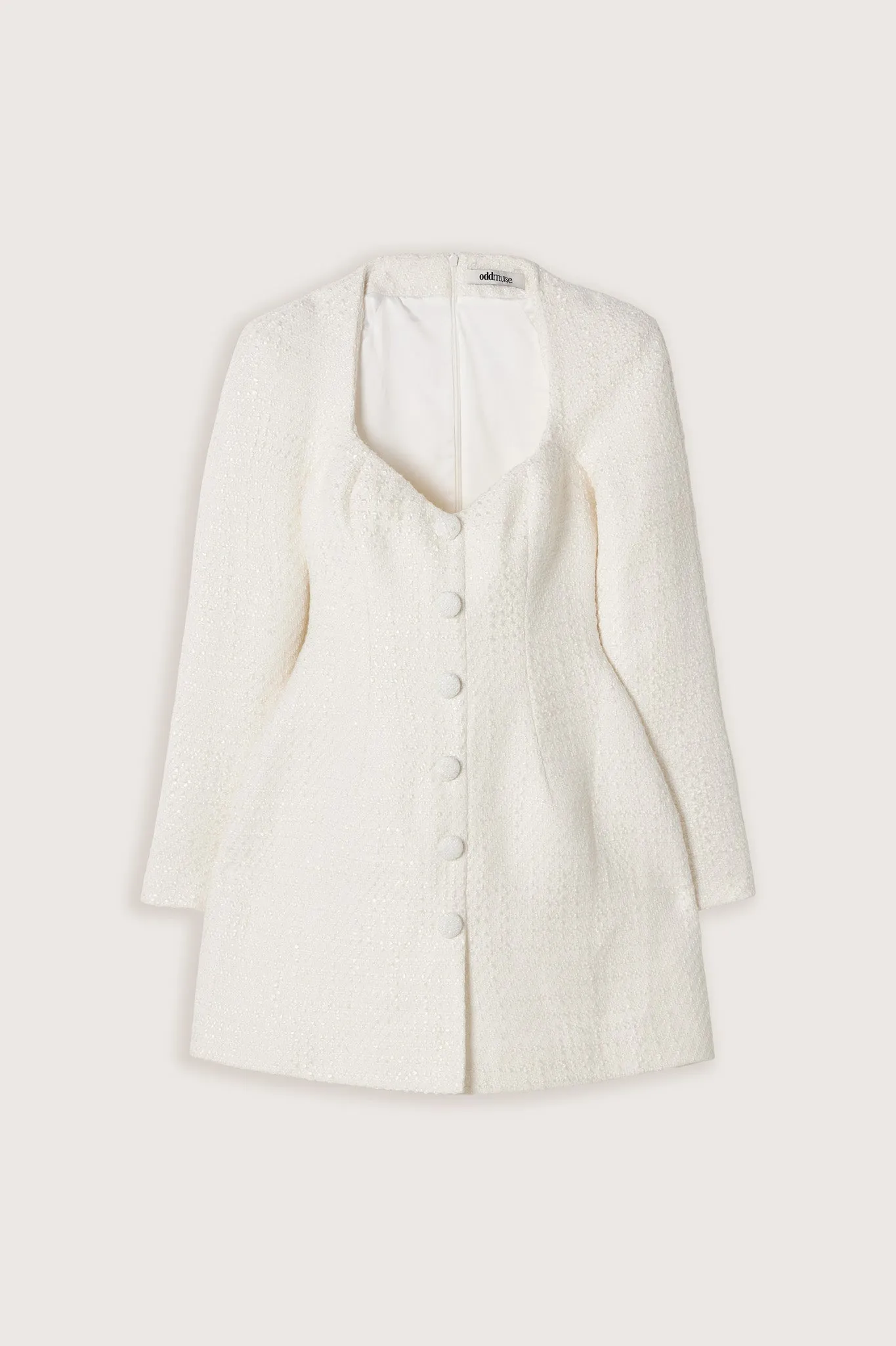 Bouclé Button Mini Dress sold by Odd Muse product image thumbnail 5