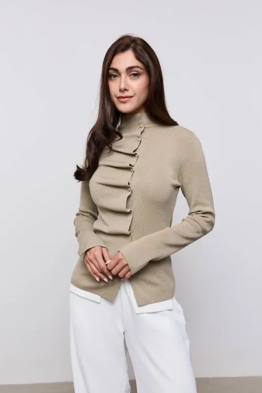 Wool Pleated Top made by Odd Muse