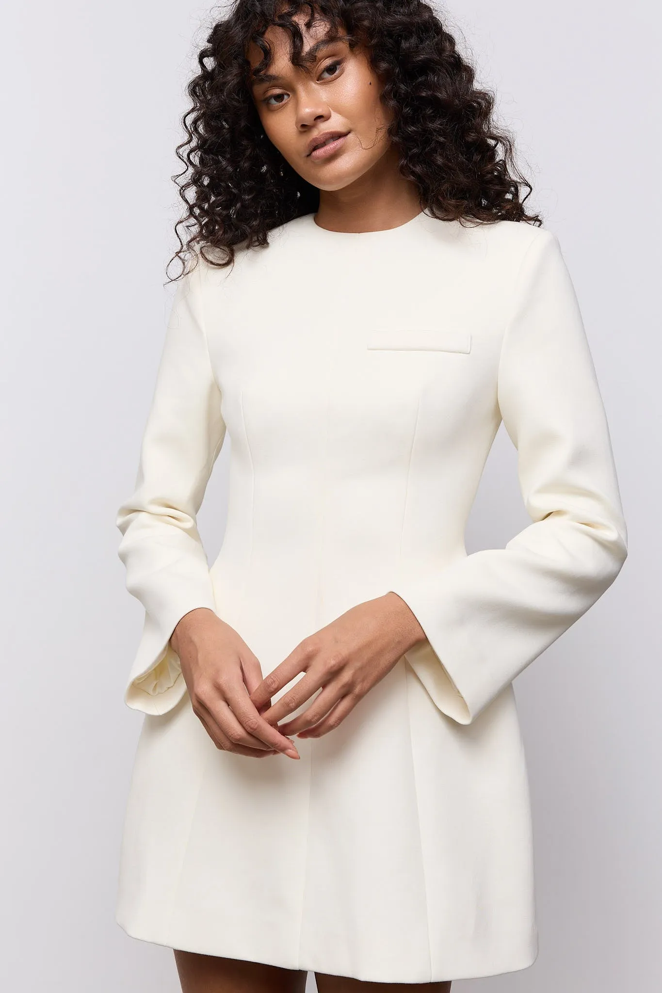 Cotton Mix Long Sleeve Mini Dress sold by Odd Muse product image thumbnail 3
