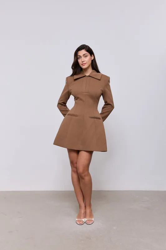 Zip Detail Mini Dress made by Odd Muse