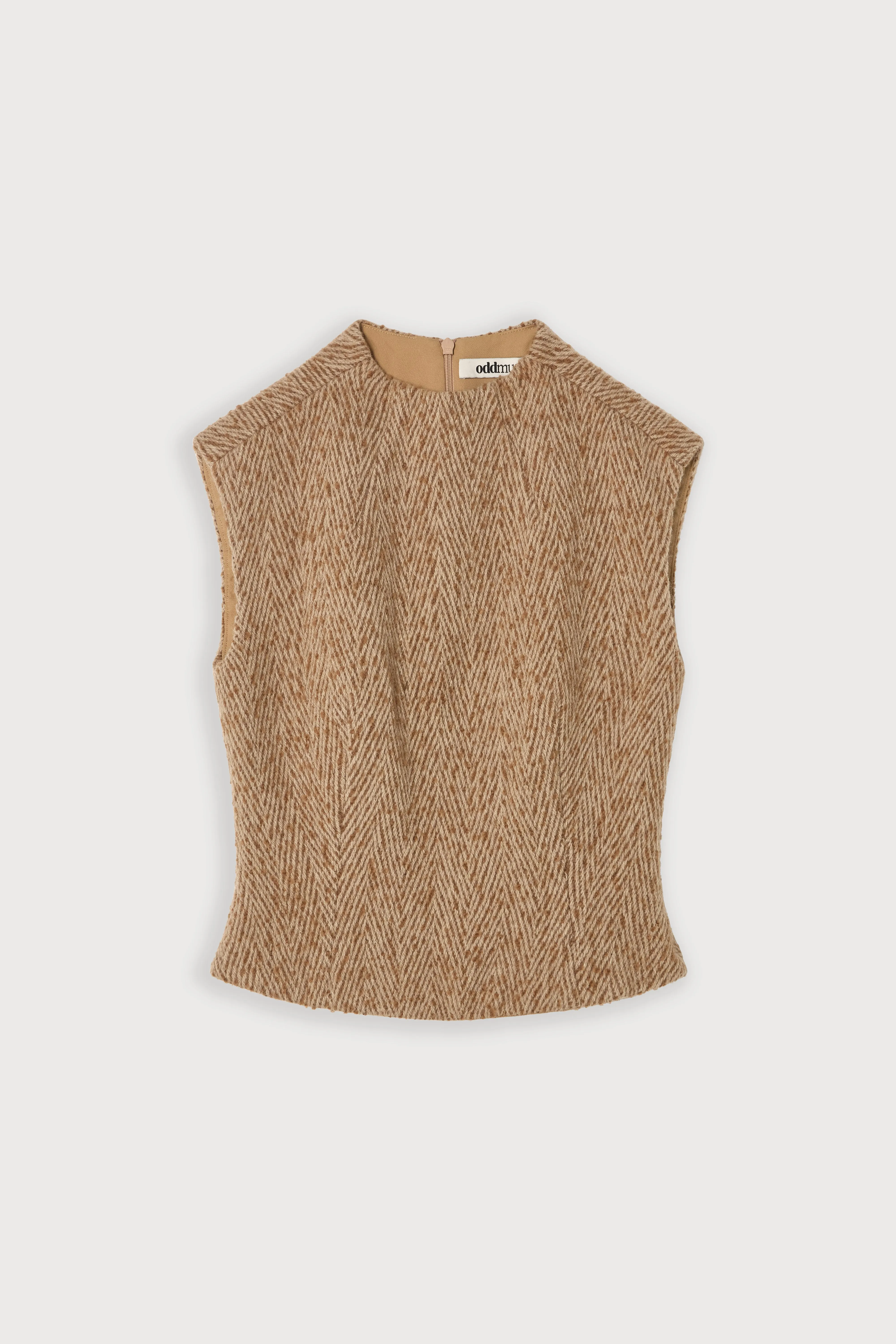 Wool Mix Tweed Sleeveless Top sold by Odd Muse product image thumbnail 5
