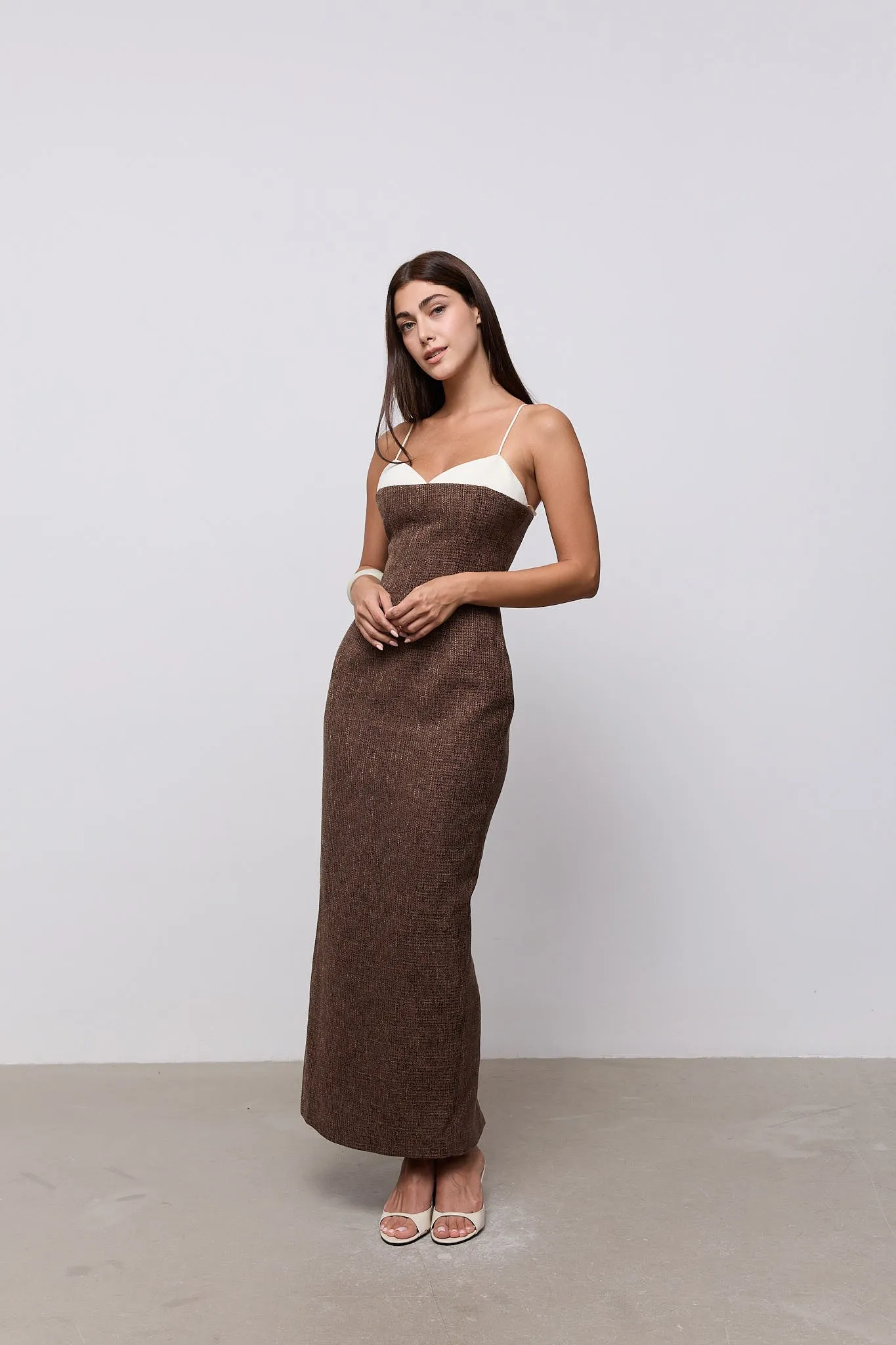 Tweed Contrast Detail Midi Dress sold by Odd Muse product image thumbnail 4