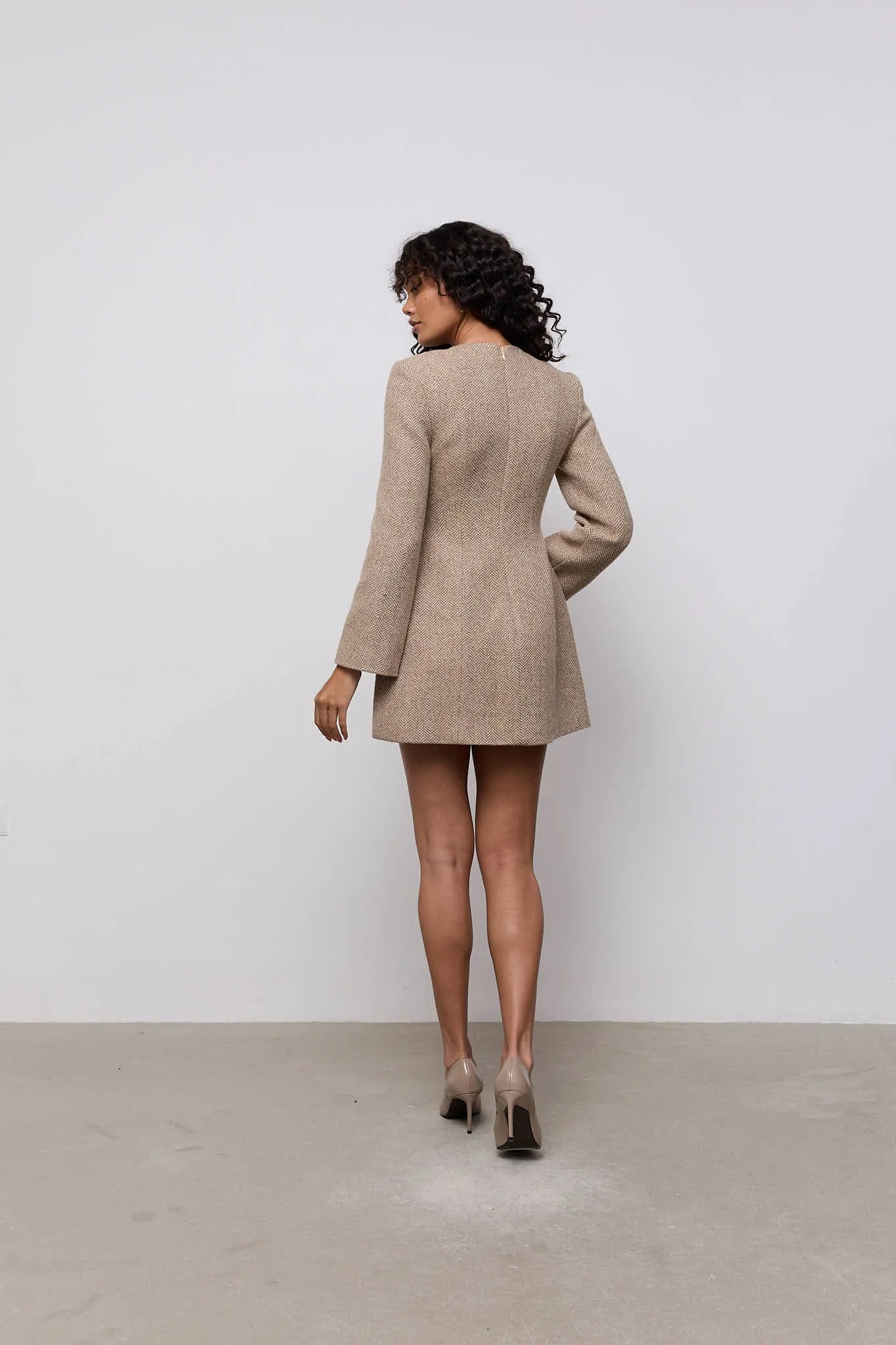Wool Mix Mini Dress sold by Odd Muse product image thumbnail 4
