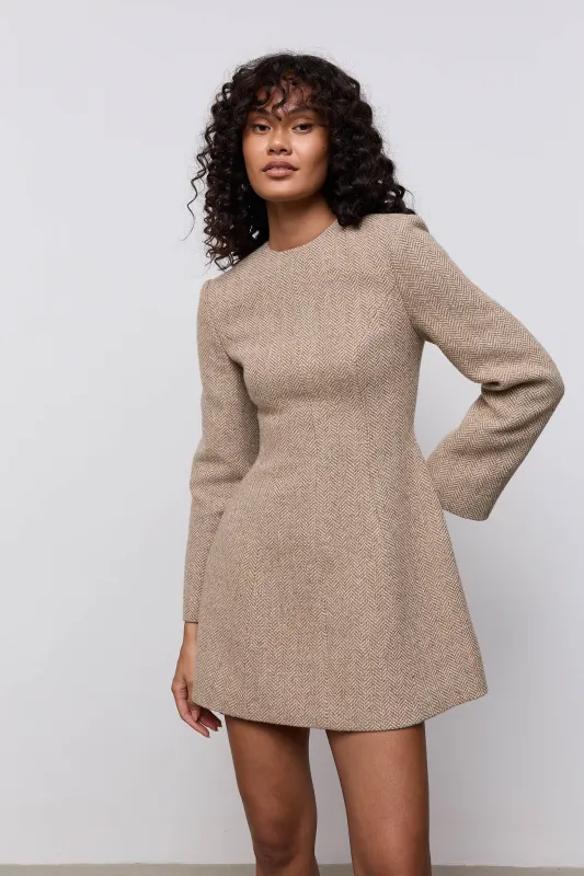 Wool Mix Mini Dress made by Odd Muse