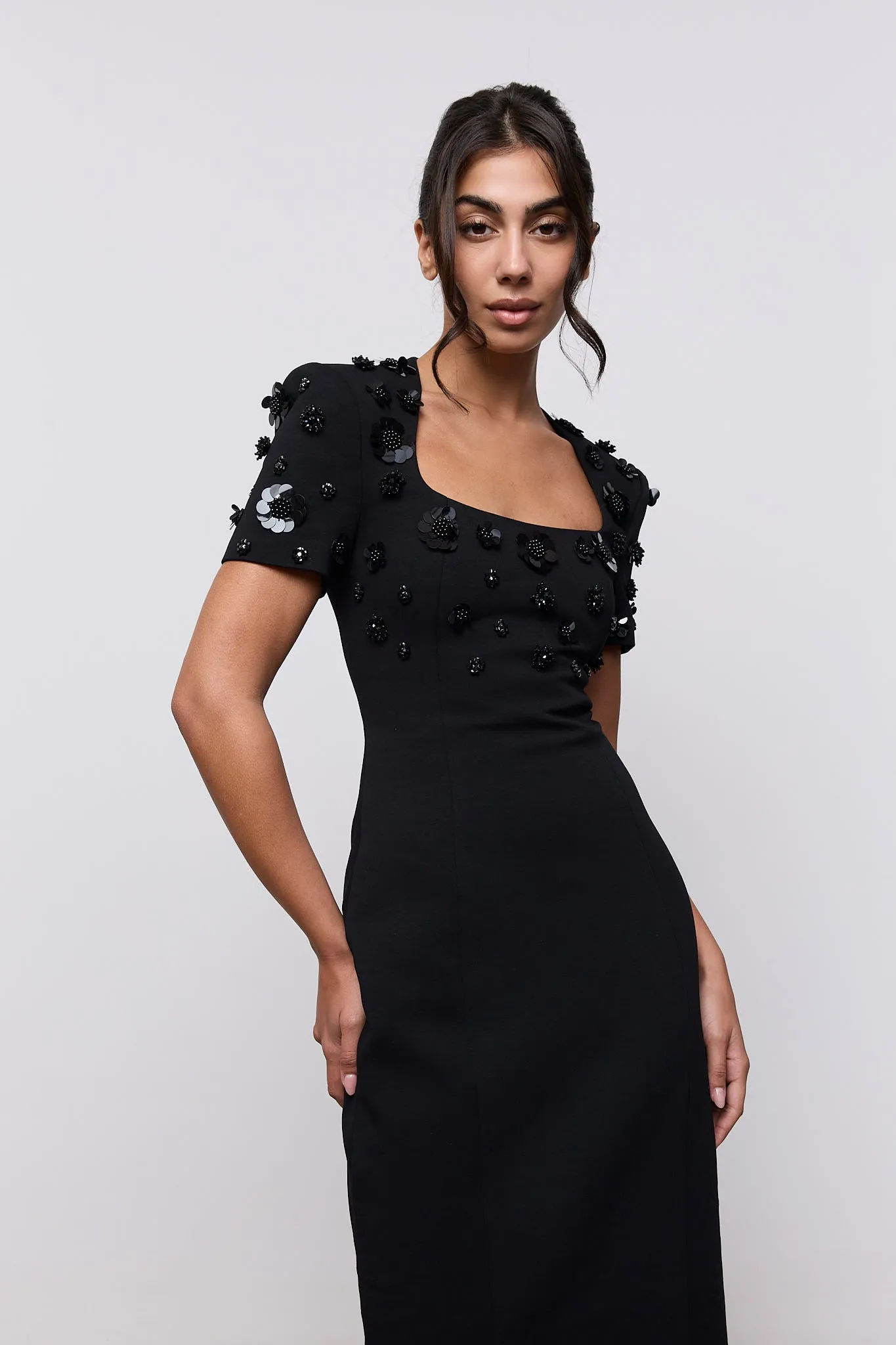 Embellished Appliqué Midi Dress sold by Odd Muse product image thumbnail 3