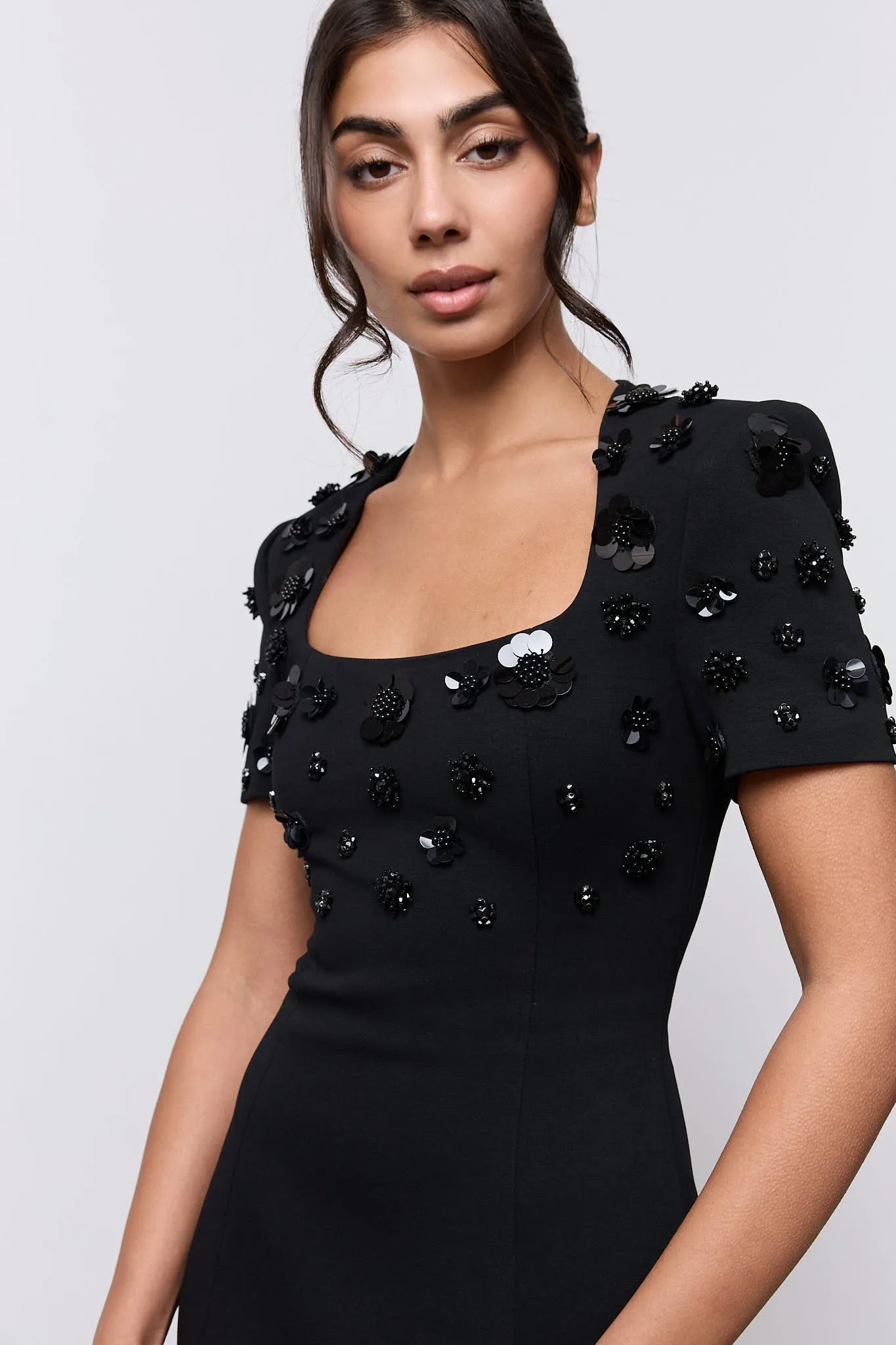 Embellished Appliqué Midi Dress sold by Odd Muse product image thumbnail 2