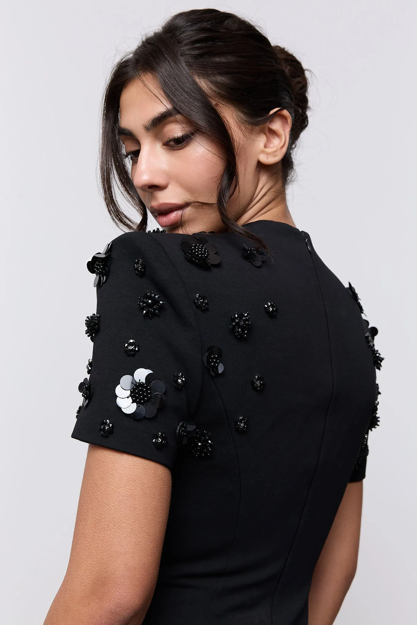 Embellished Appliqué Midi Dress sold by Odd Muse product image thumbnail 4