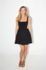 The Ultimate Muse High Waist Square Neck Mini Dress sold by Odd Muse