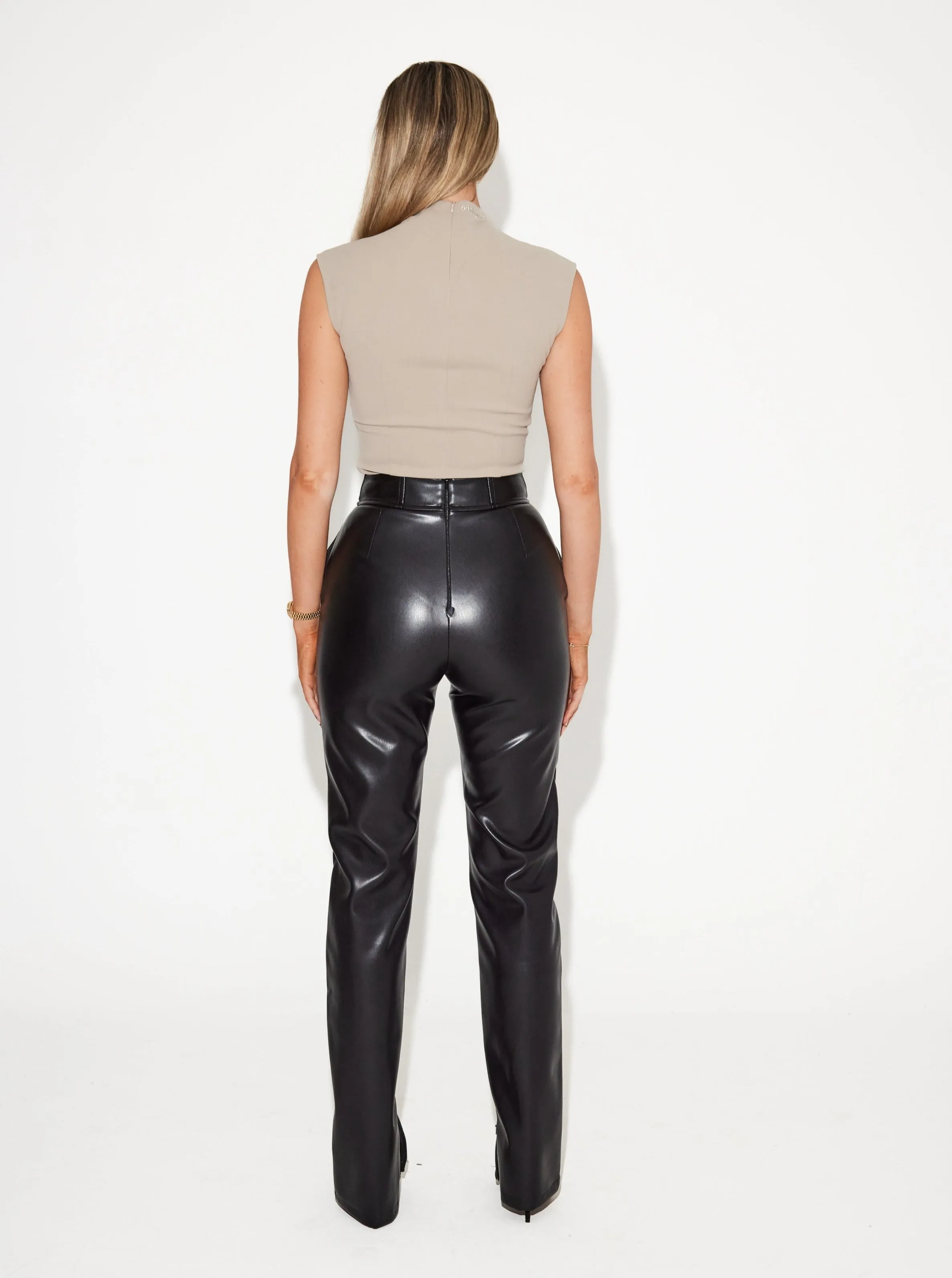 The Ultimate Muse Straight Leg Leather Trousers sold by Odd Muse product image thumbnail 4
