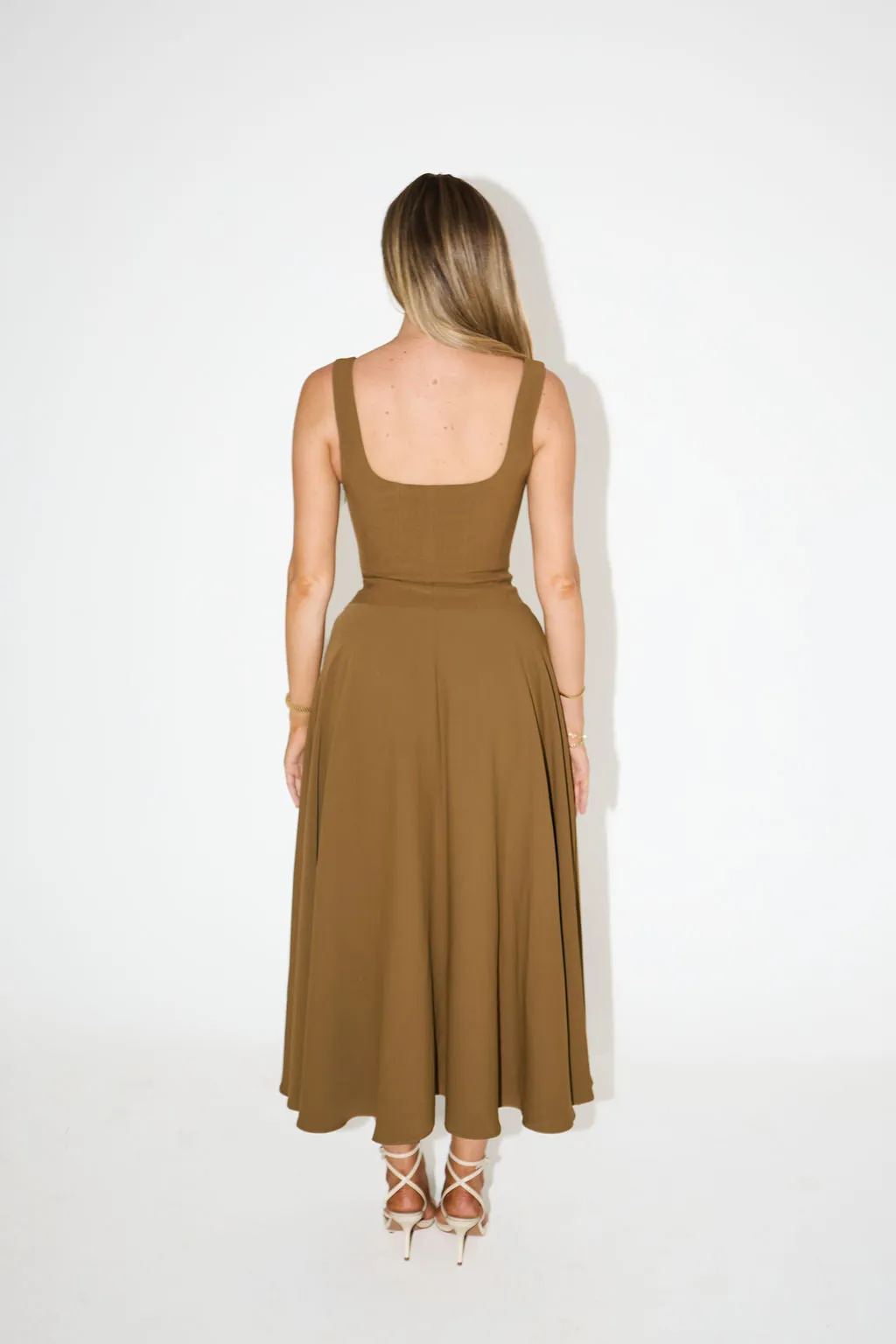 The Ultimate Muse Low Waist Square Neck Midi Dress sold by Odd Muse product image thumbnail 4