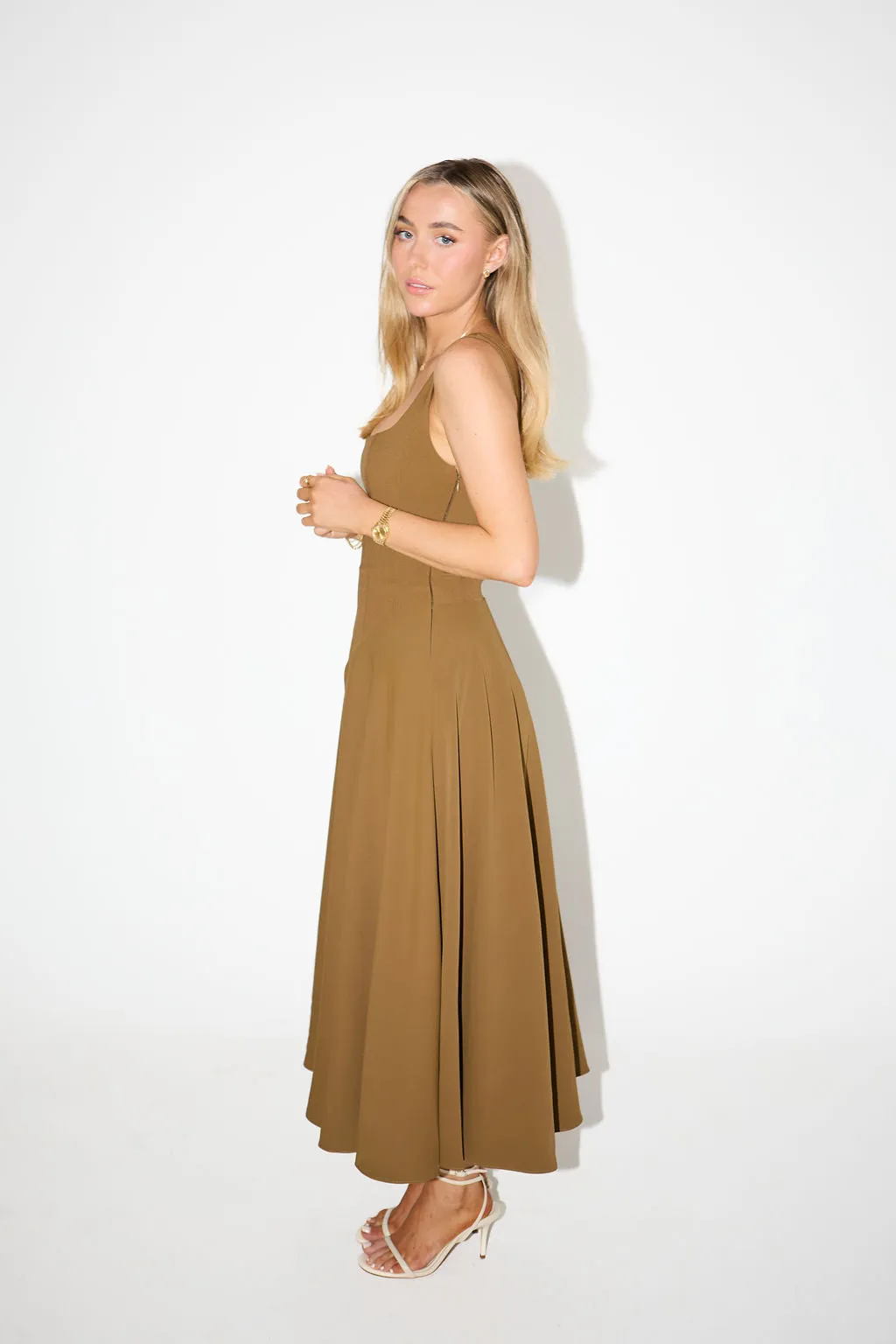 The Ultimate Muse Low Waist Square Neck Midi Dress sold by Odd Muse product image thumbnail 3