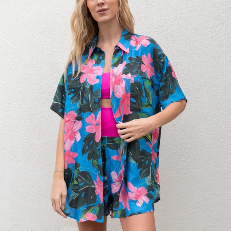 Day Trip Button Down - Aloha Point Break sold by Left on Friday