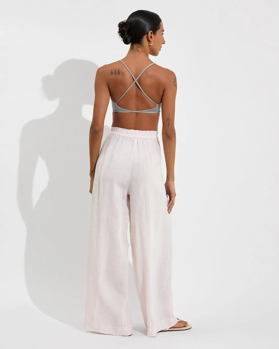 Coastal Pant - Bungalow Stripe: Delight / Coconut sold by Left on Friday product image thumbnail 2