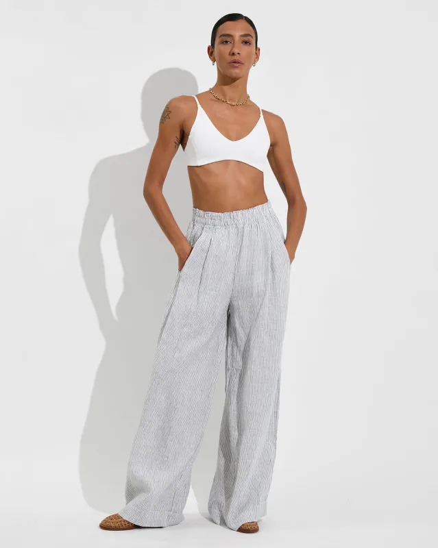 Coastal Pant - Coastal Stripe: Varsity / Coconut sold by Left on Friday