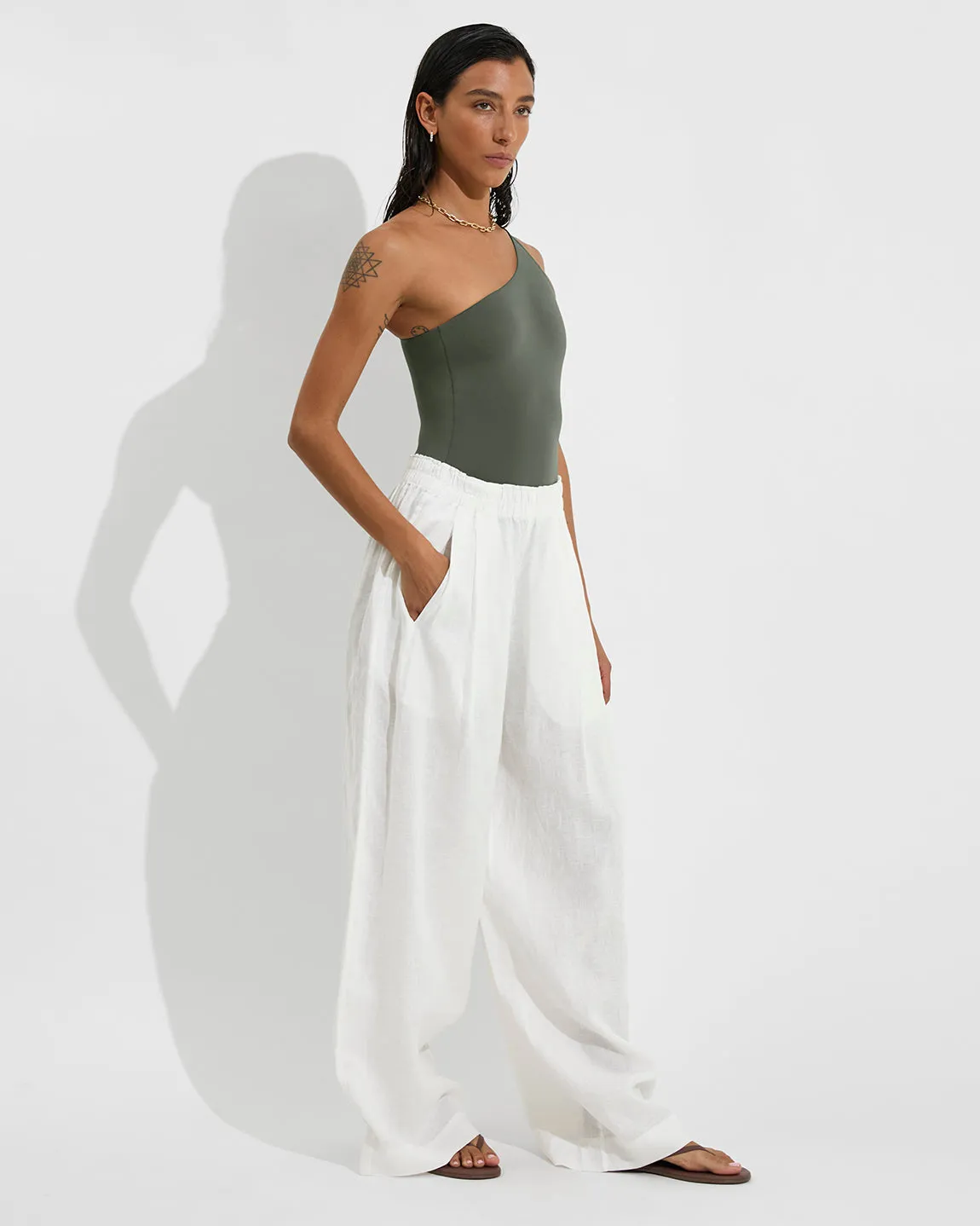 Coastal Pant - Coconut sold by Left on Friday