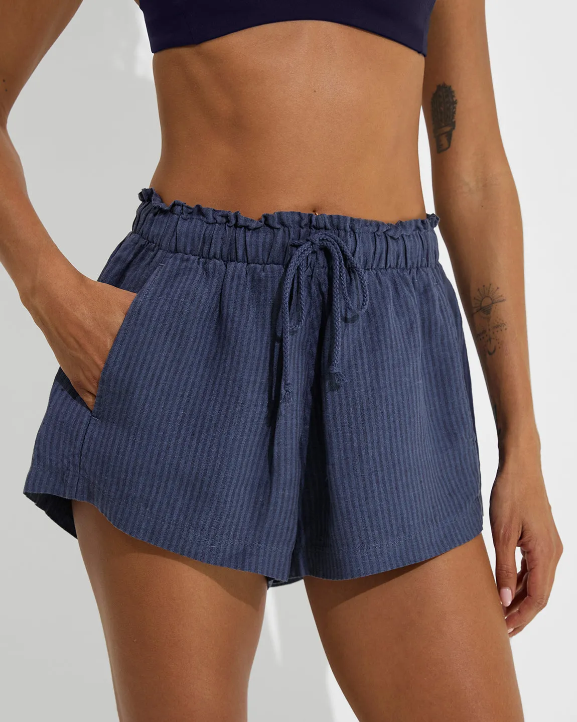 Getaway Short - Lagoon Stripe: Varsity / Sprint sold by Left on Friday product image thumbnail 5