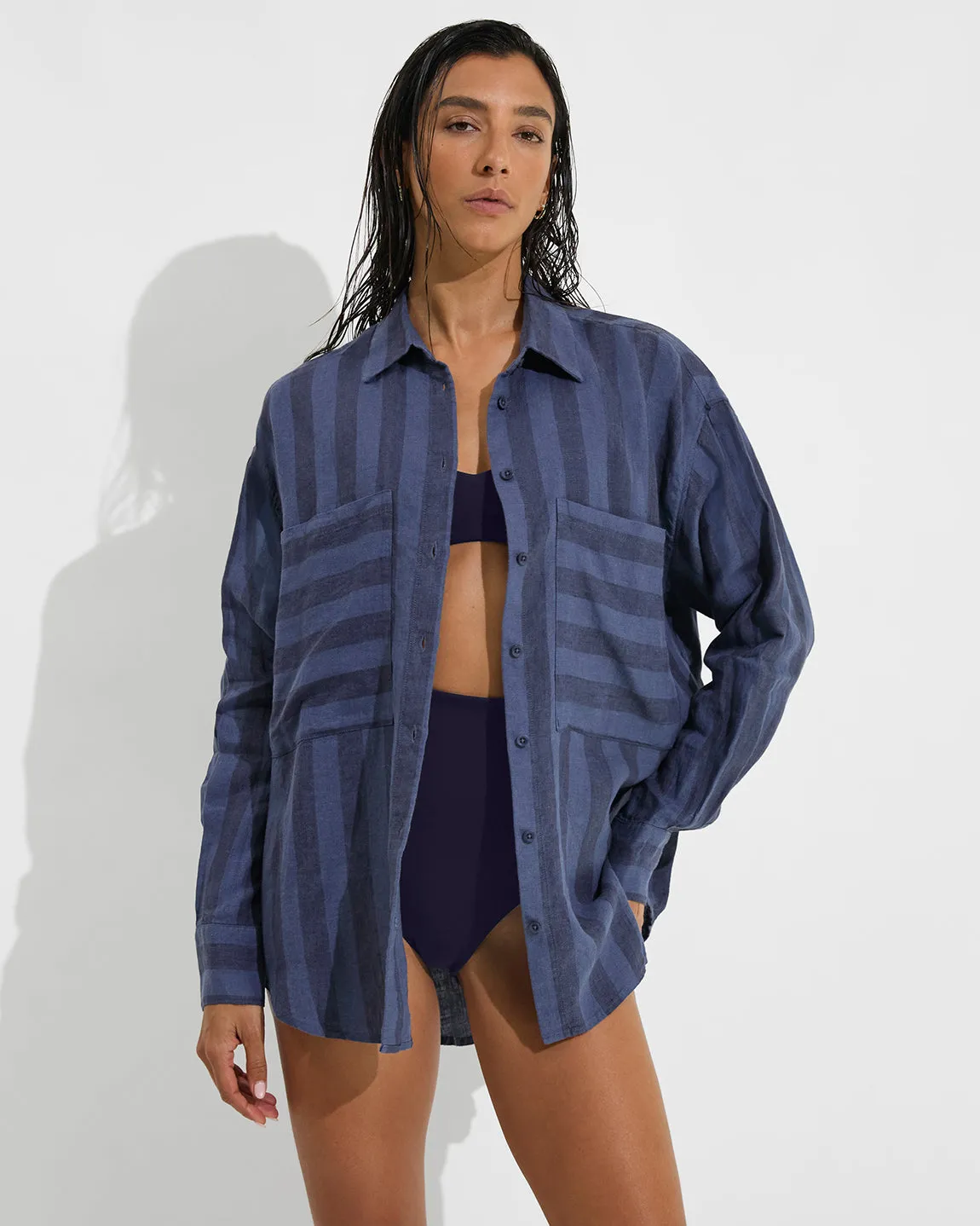 Getaway Button Down - Varsity / Sprint sold by Left on Friday