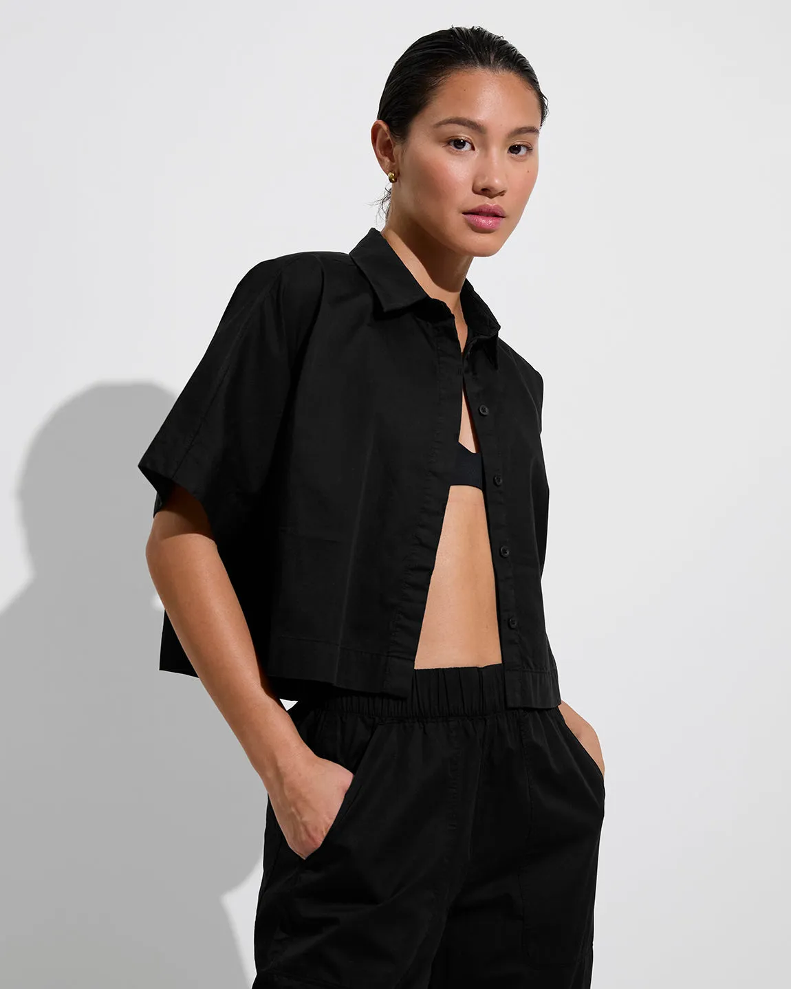 Tour Cropped Shirt - Jet sold by Left on Friday product image thumbnail 3