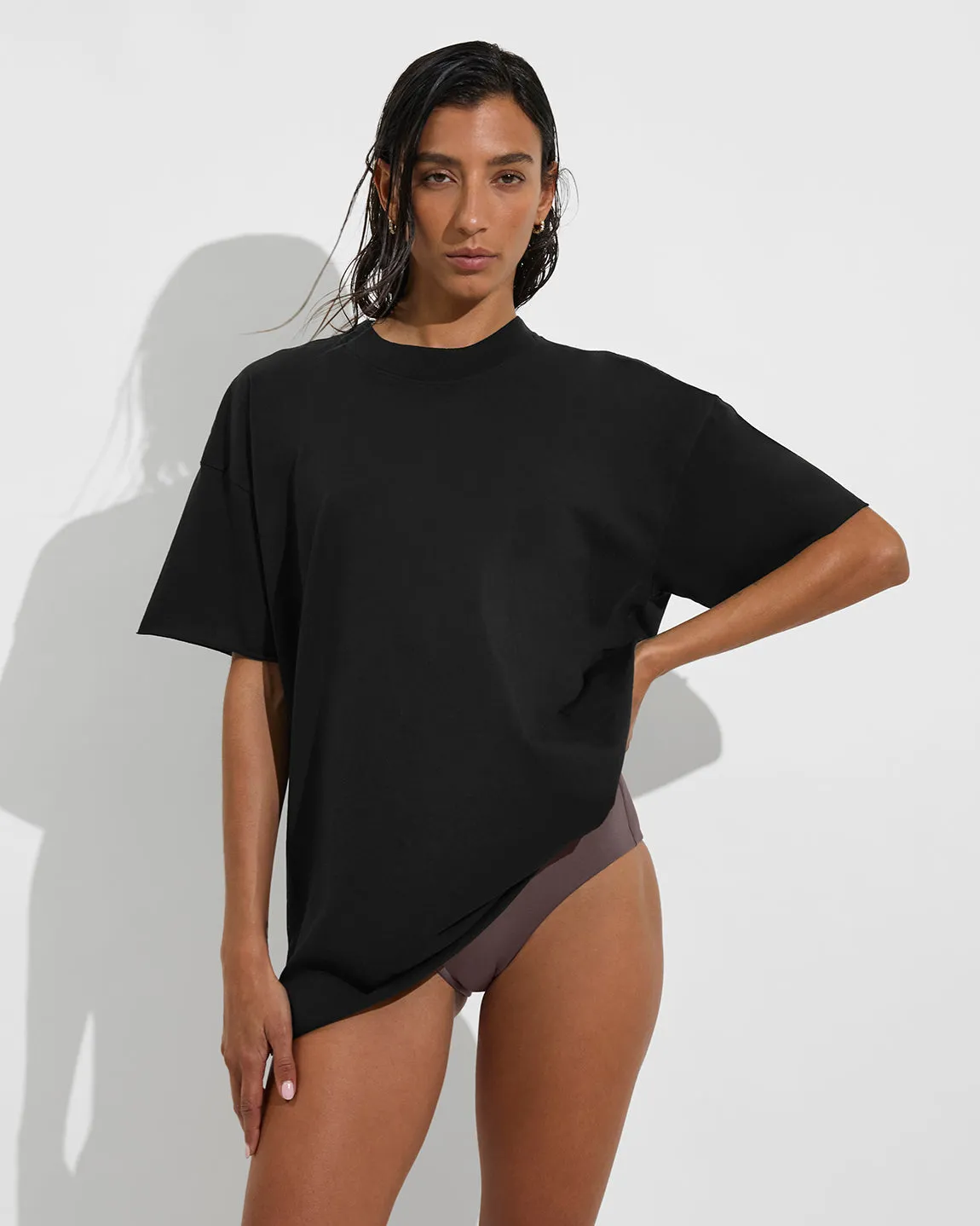 Swell Oversized Tee - Jet sold by Left on Friday
