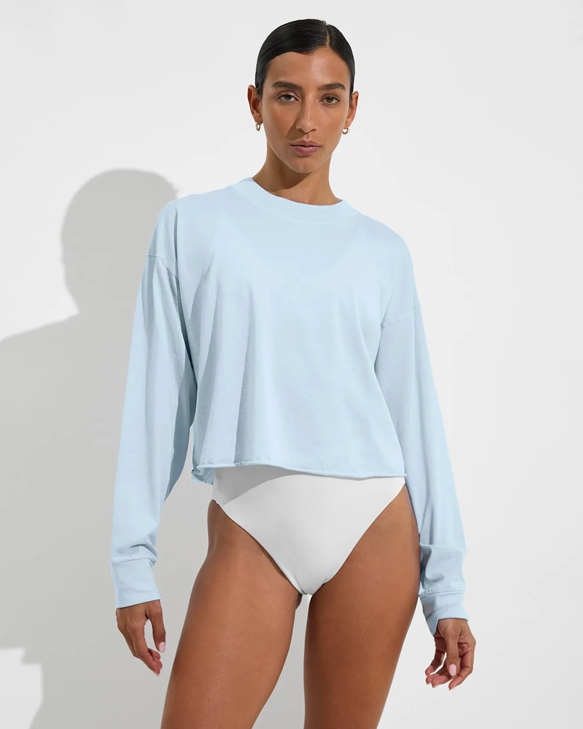 Swell LS Tee - Faded Blue Skies sold by Left on Friday