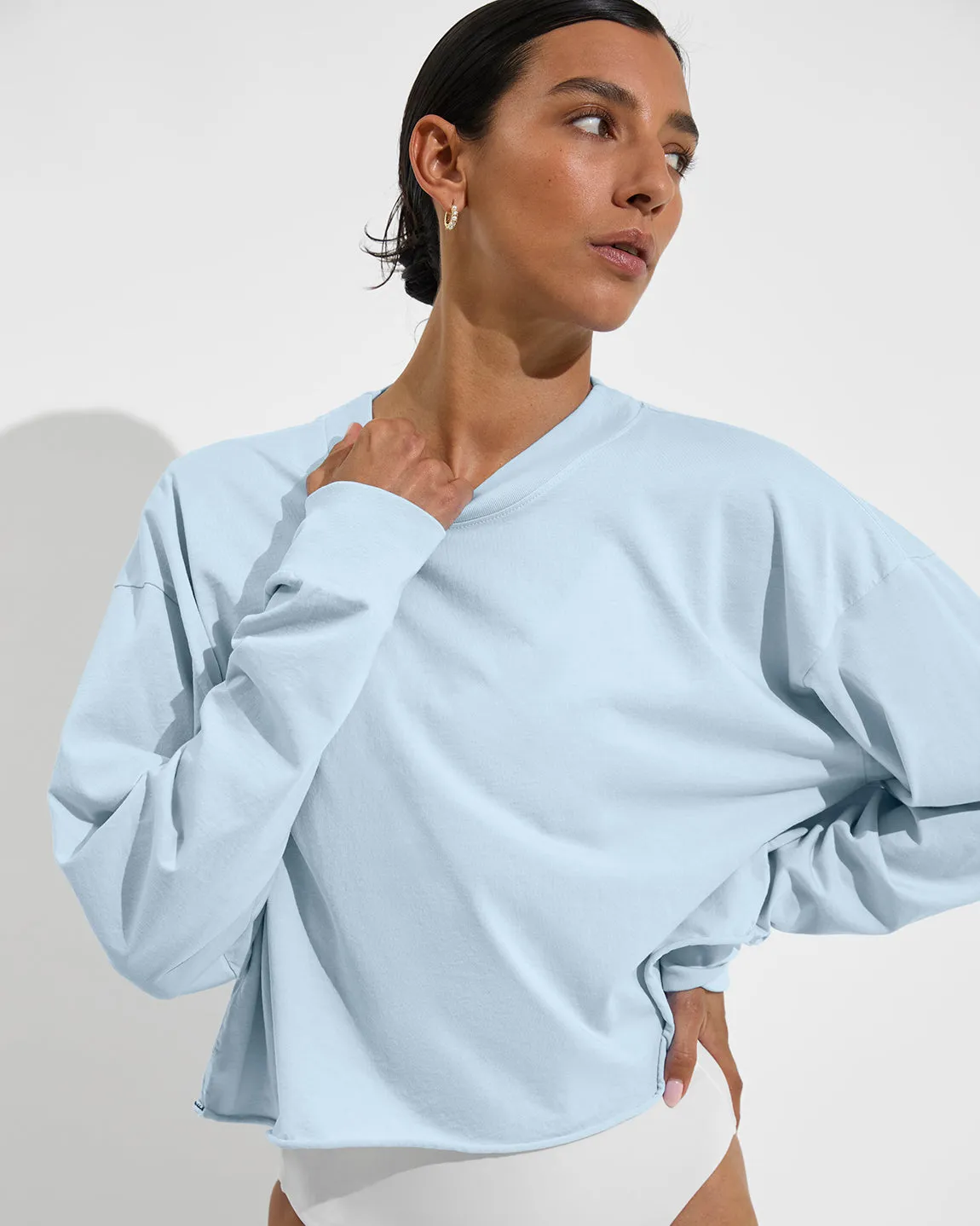 Swell LS Tee - Faded Blue Skies sold by Left on Friday product image thumbnail 4