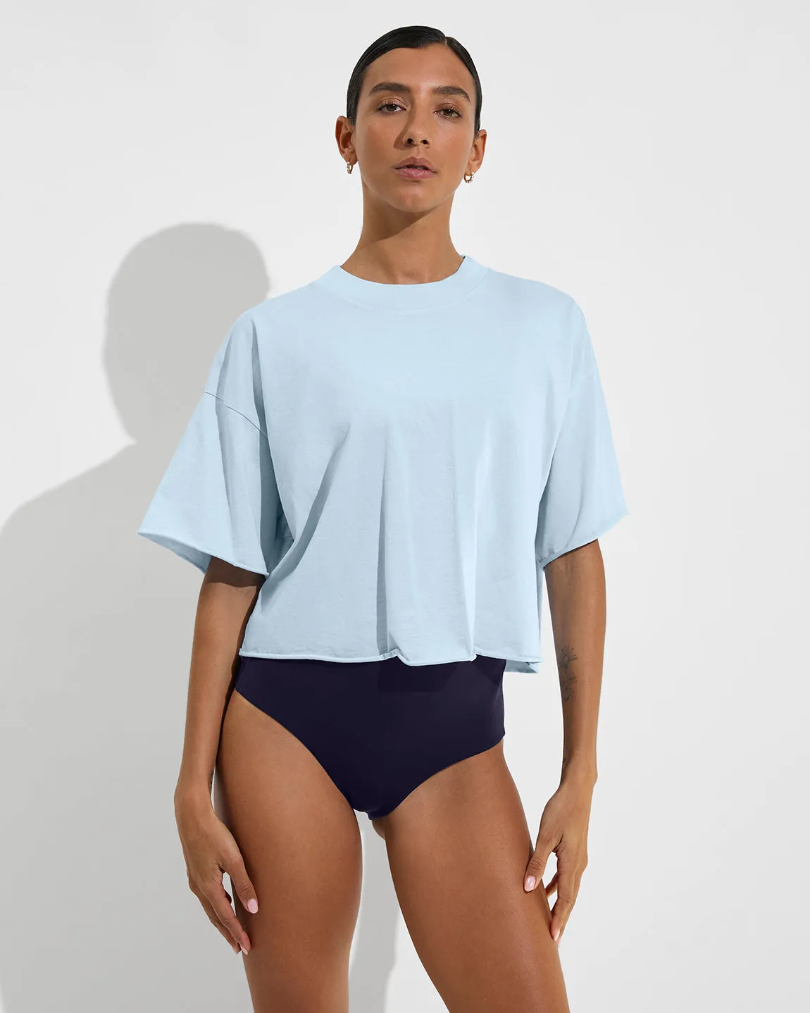 Swell SS Tee - Faded Blue Skies sold by Left on Friday