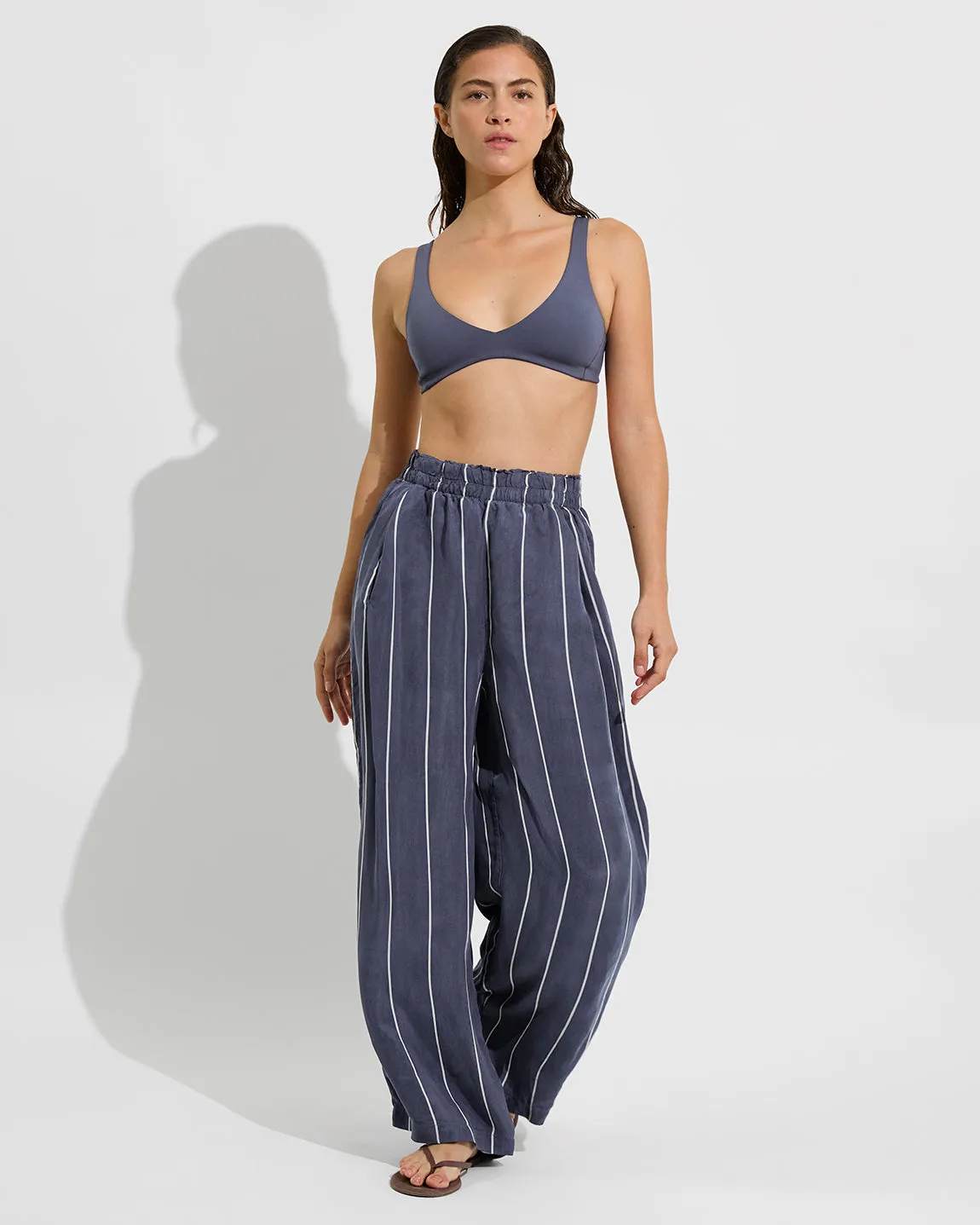 Day Trip Pant - Holiday Stripe: Varsity / Coconut sold by Left on Friday