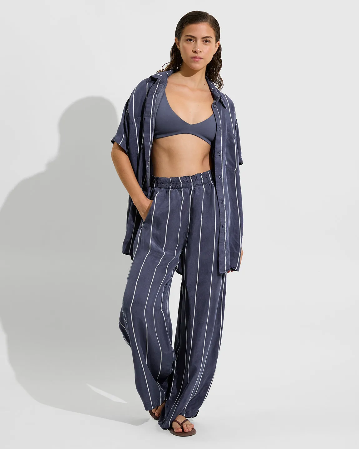 Day Trip Pant - Holiday Stripe: Varsity / Coconut sold by Left on Friday product image thumbnail 4