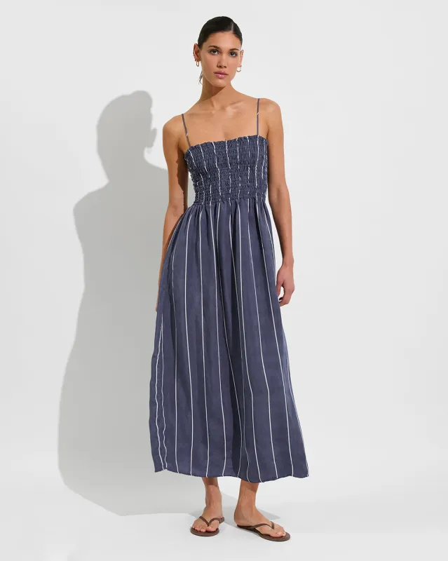 Cabana Maxi Dress - Varsity / Coconut sold by Left on Friday