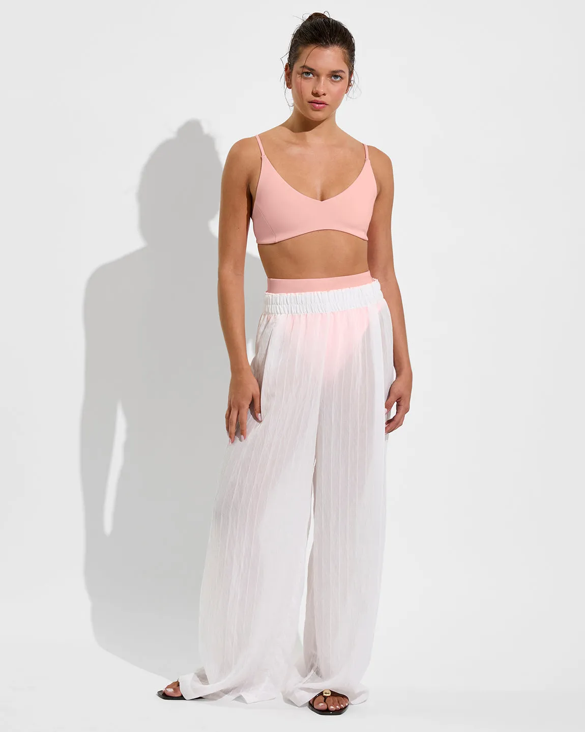 Day Trip Pant *Sheer Stripe - Coconut sold by Left on Friday