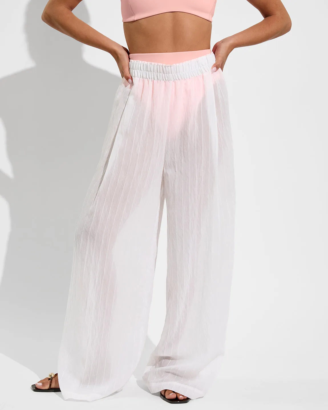 Day Trip Pant *Sheer Stripe - Coconut sold by Left on Friday product image thumbnail 5
