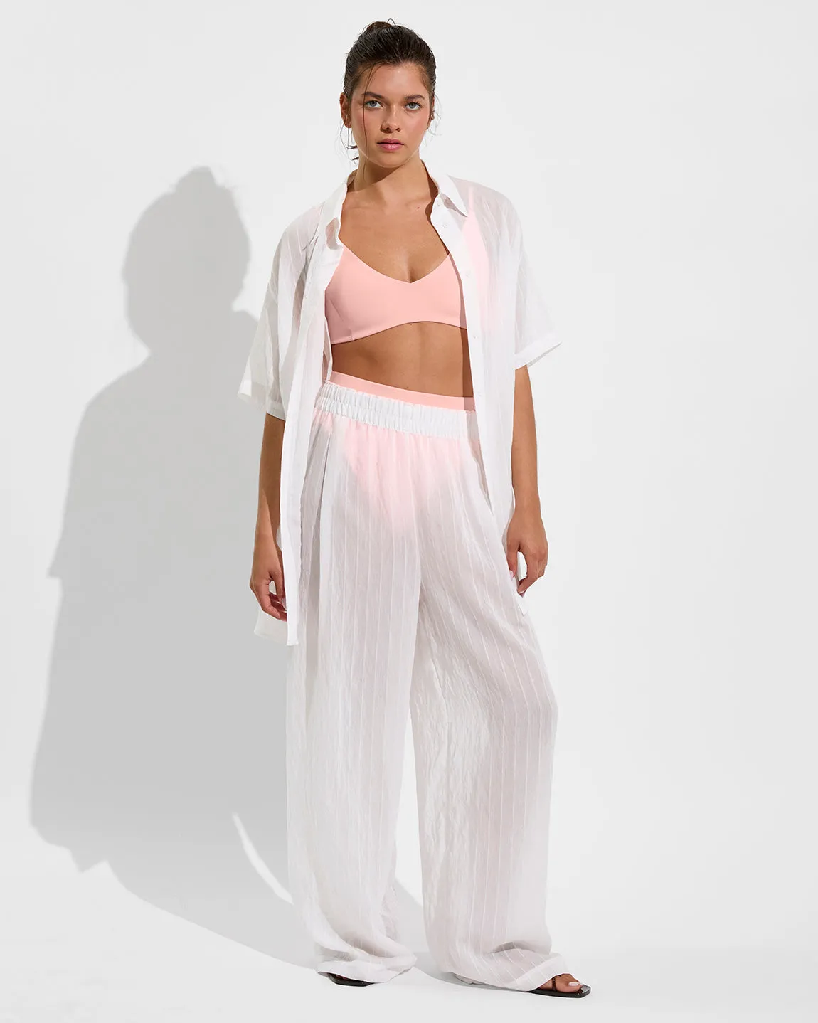 Day Trip Pant *Sheer Stripe - Coconut sold by Left on Friday product image thumbnail 4