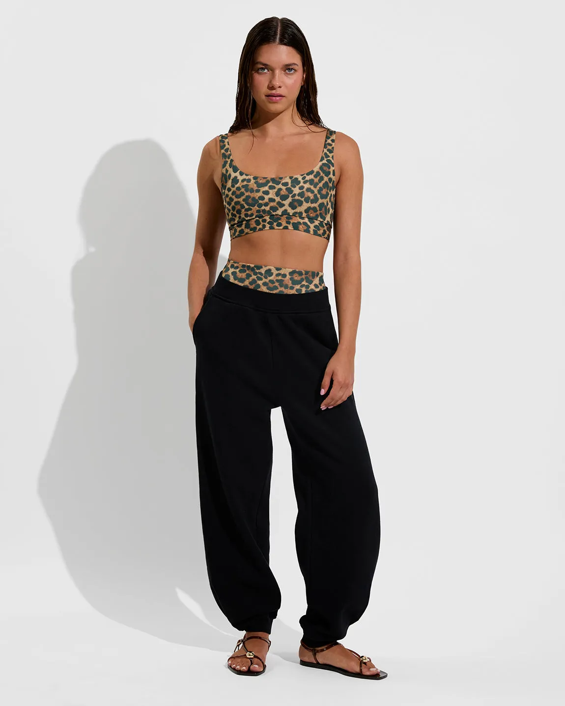 Double Scoop Top *Left On Friday X Loeffler Randall - Brushed Leopard sold by Left on Friday product image thumbnail 4